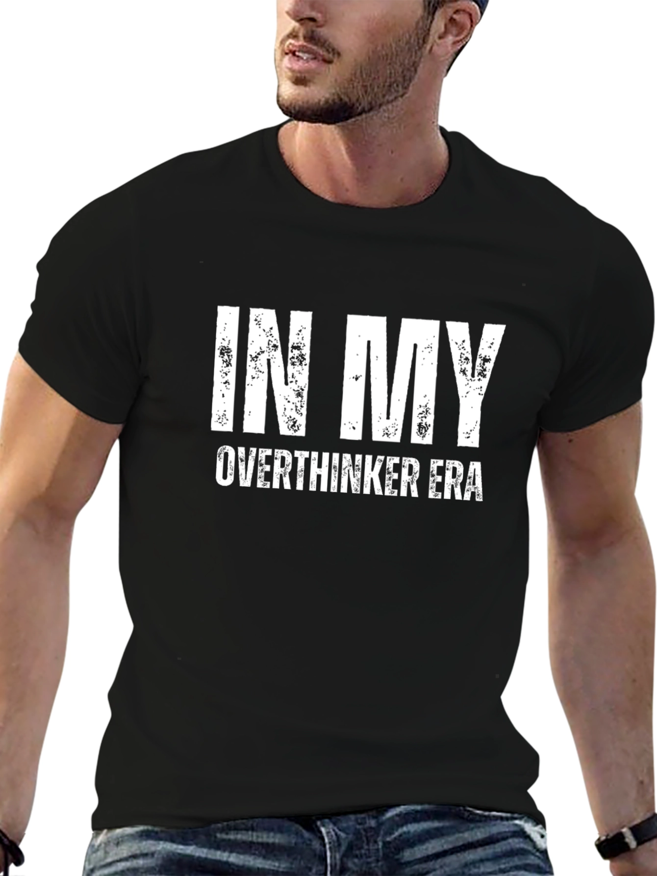 In My Overthinker Era Graphic Tee - Black