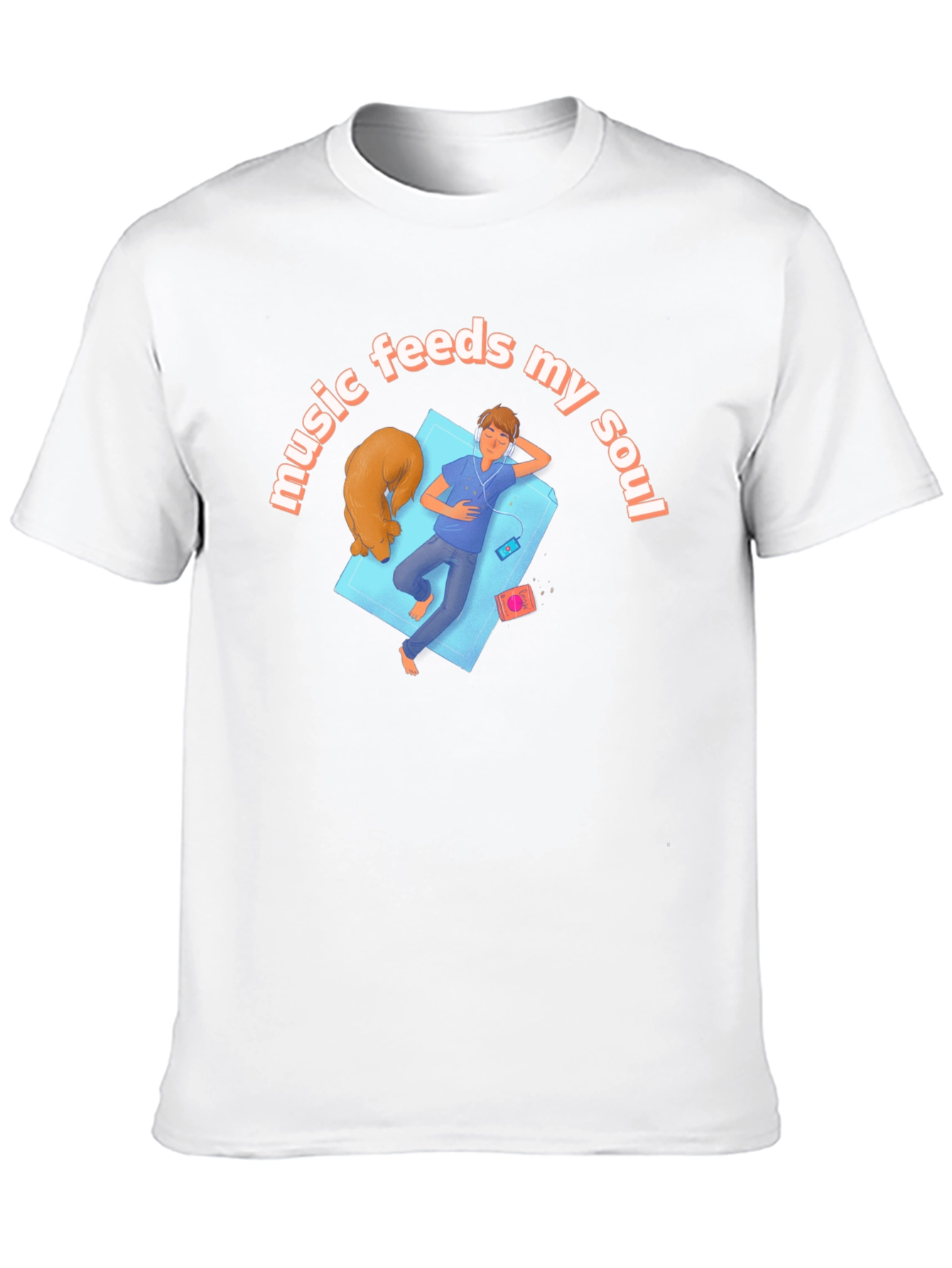 Music Feeds My Soul Graphic T-Shirt