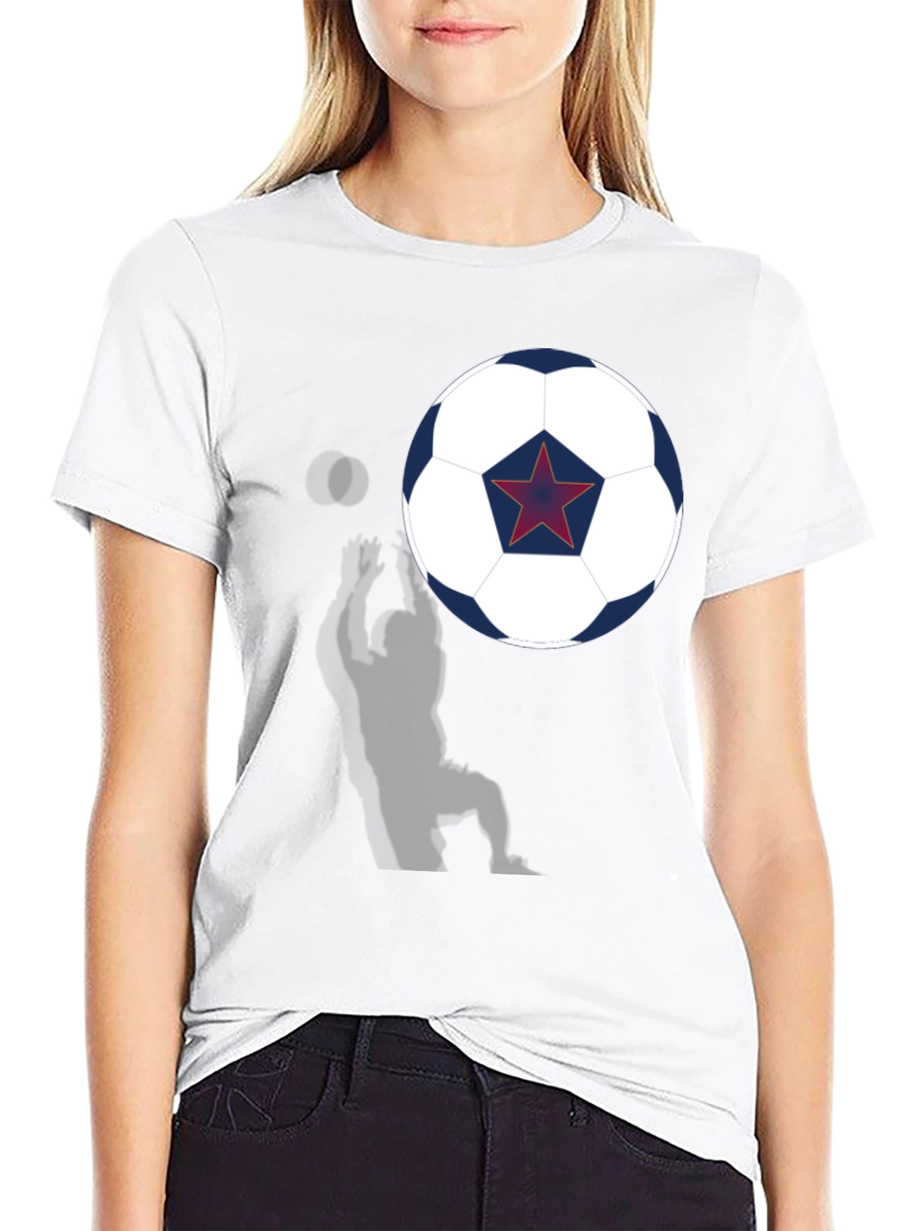 Soccer Star Graphic T-Shirt - Black