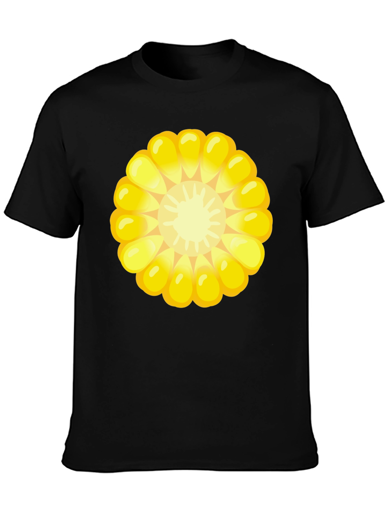 Corn Cob Graphic Tee - Black