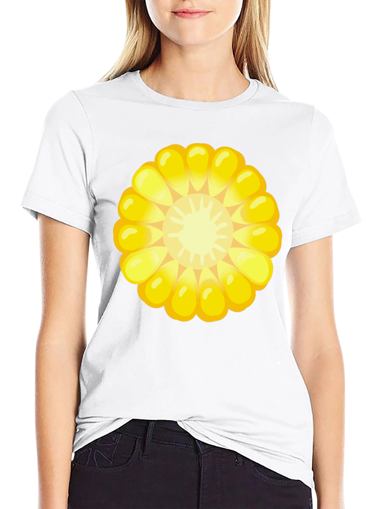 Corn Cob Graphic Tee - Black