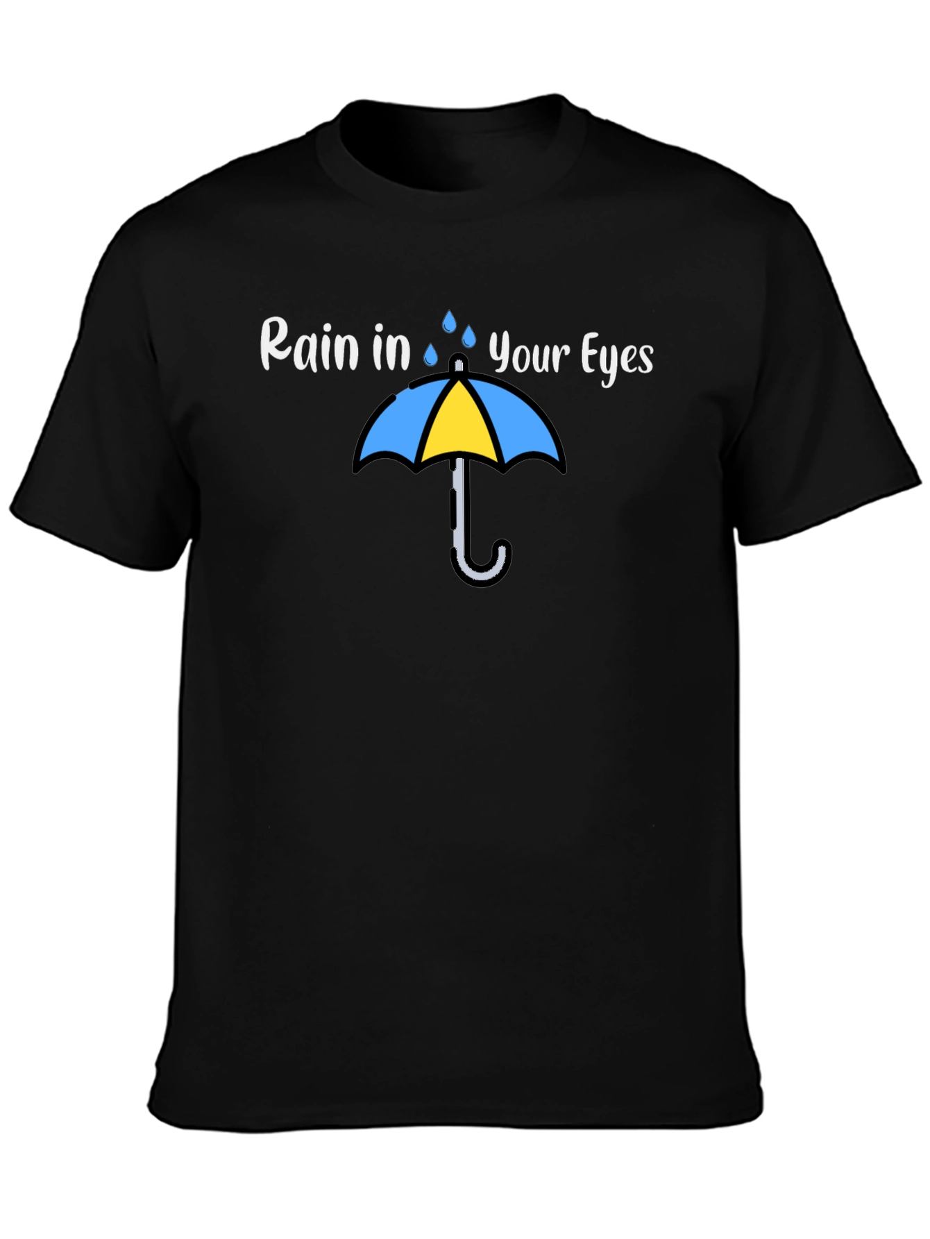 Rain in Your Eyes Graphic Tee - Umbrella Design