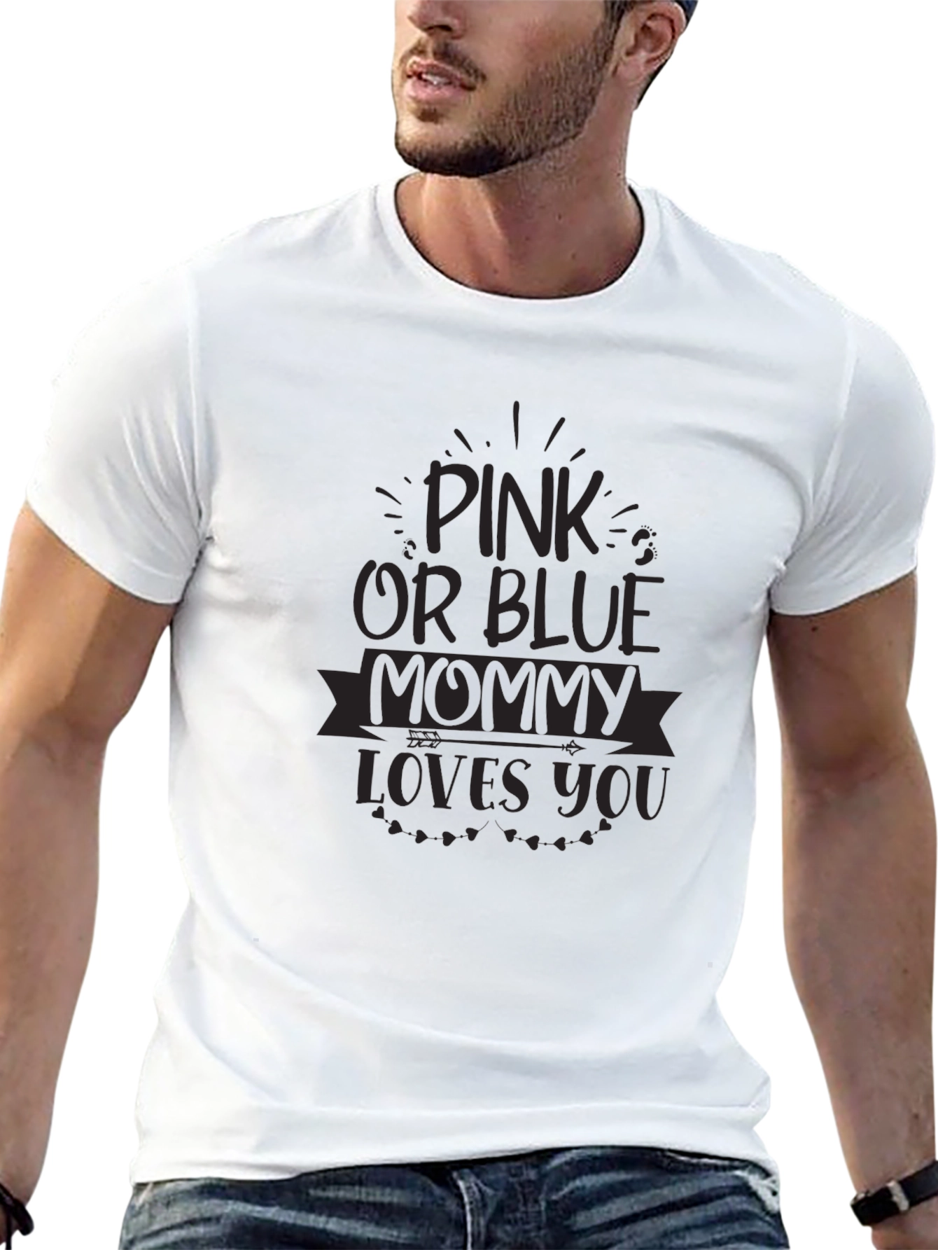 Pink or Blue Mommy Loves You T-Shirt
