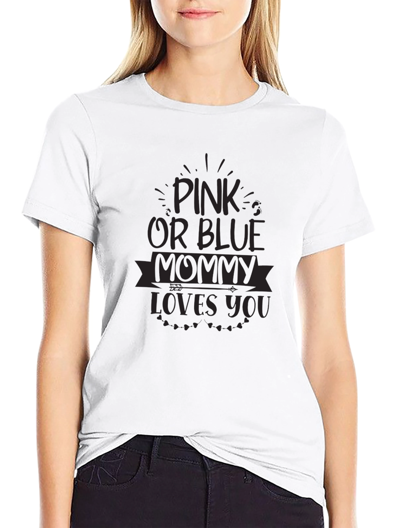 Pink or Blue Mommy Loves You T-Shirt