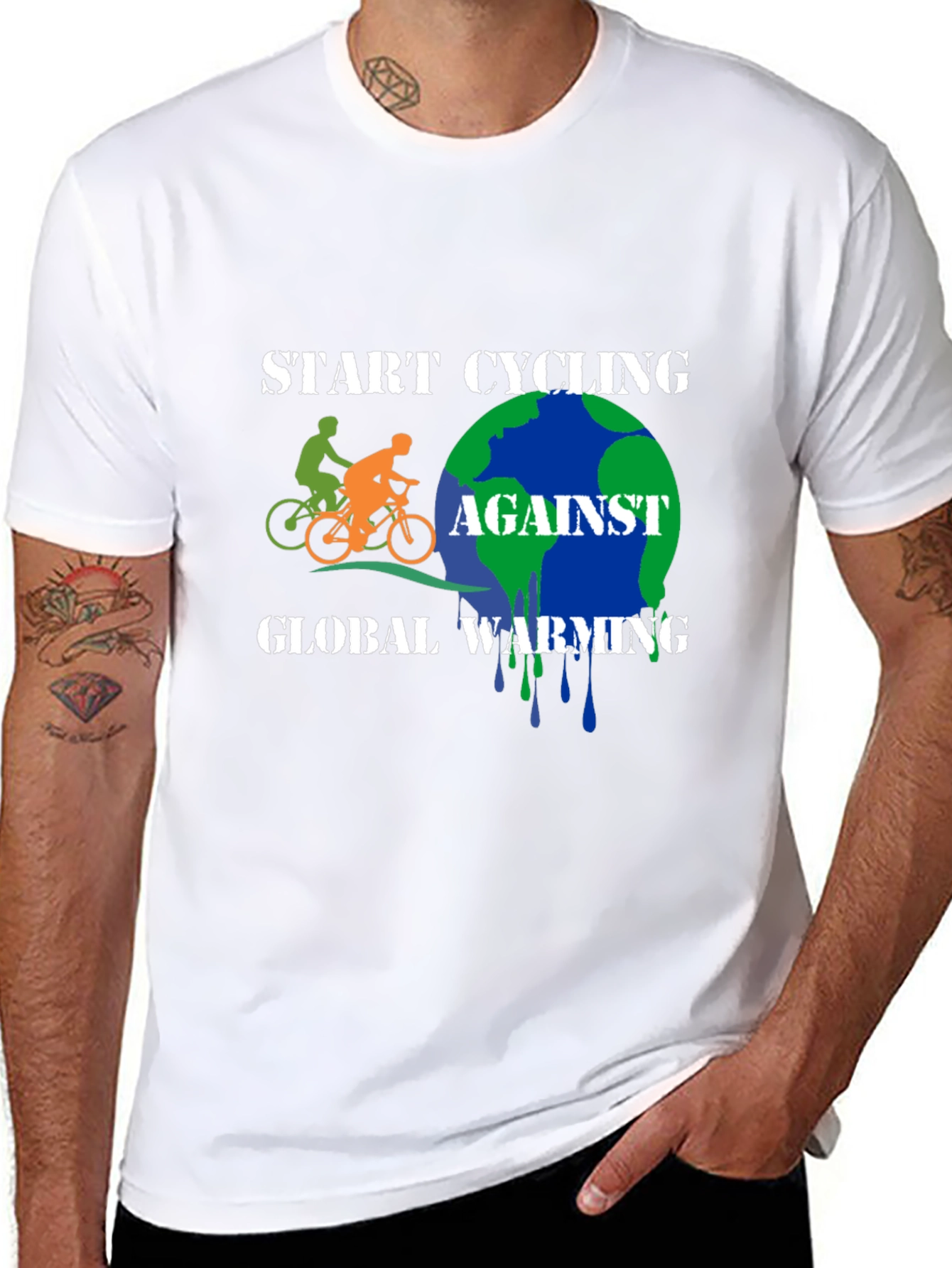Start Cycling Against Global Warming T-Shirt