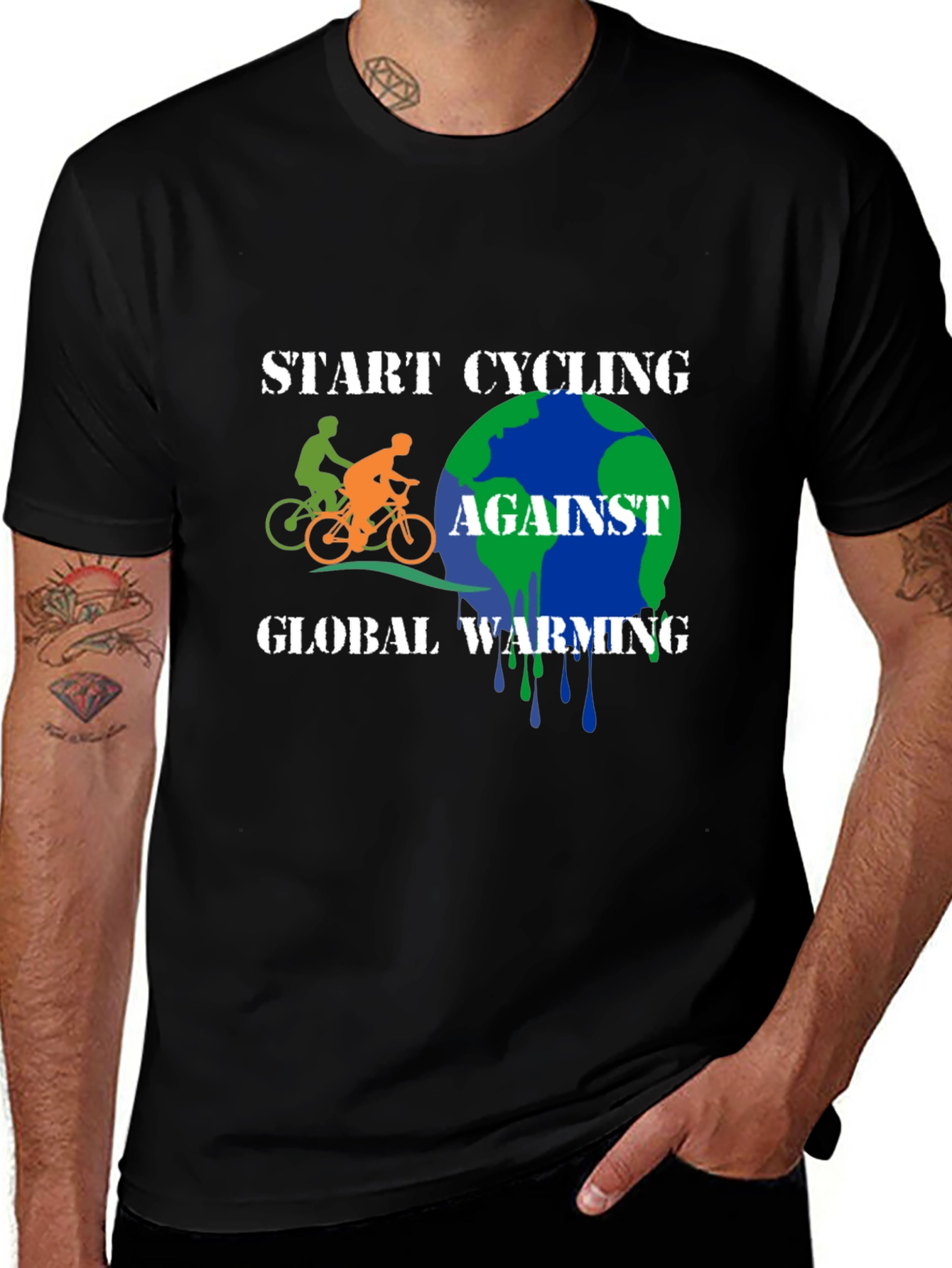 Start Cycling Against Global Warming T-Shirt