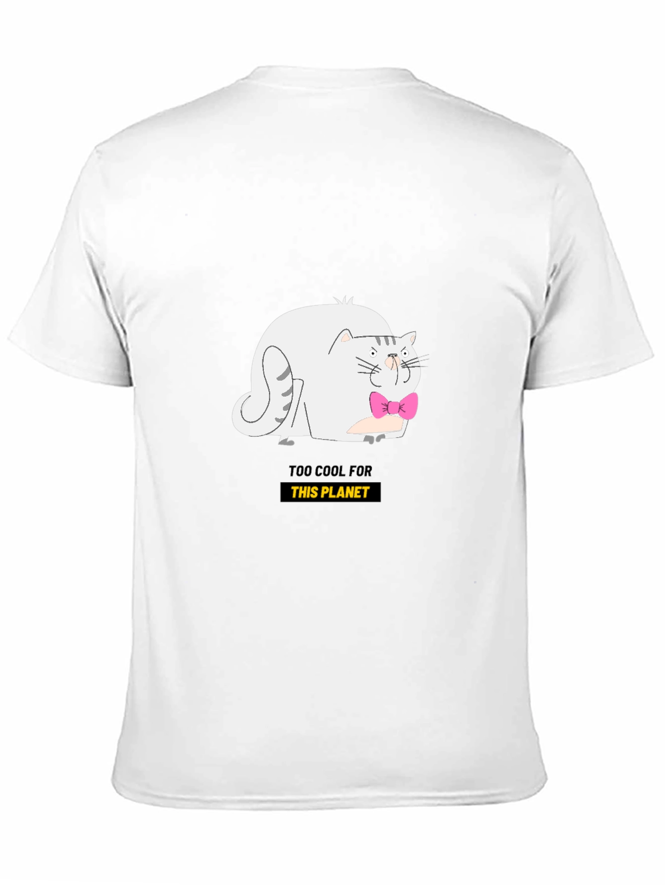 Cool Cat Graphic Tee - Black