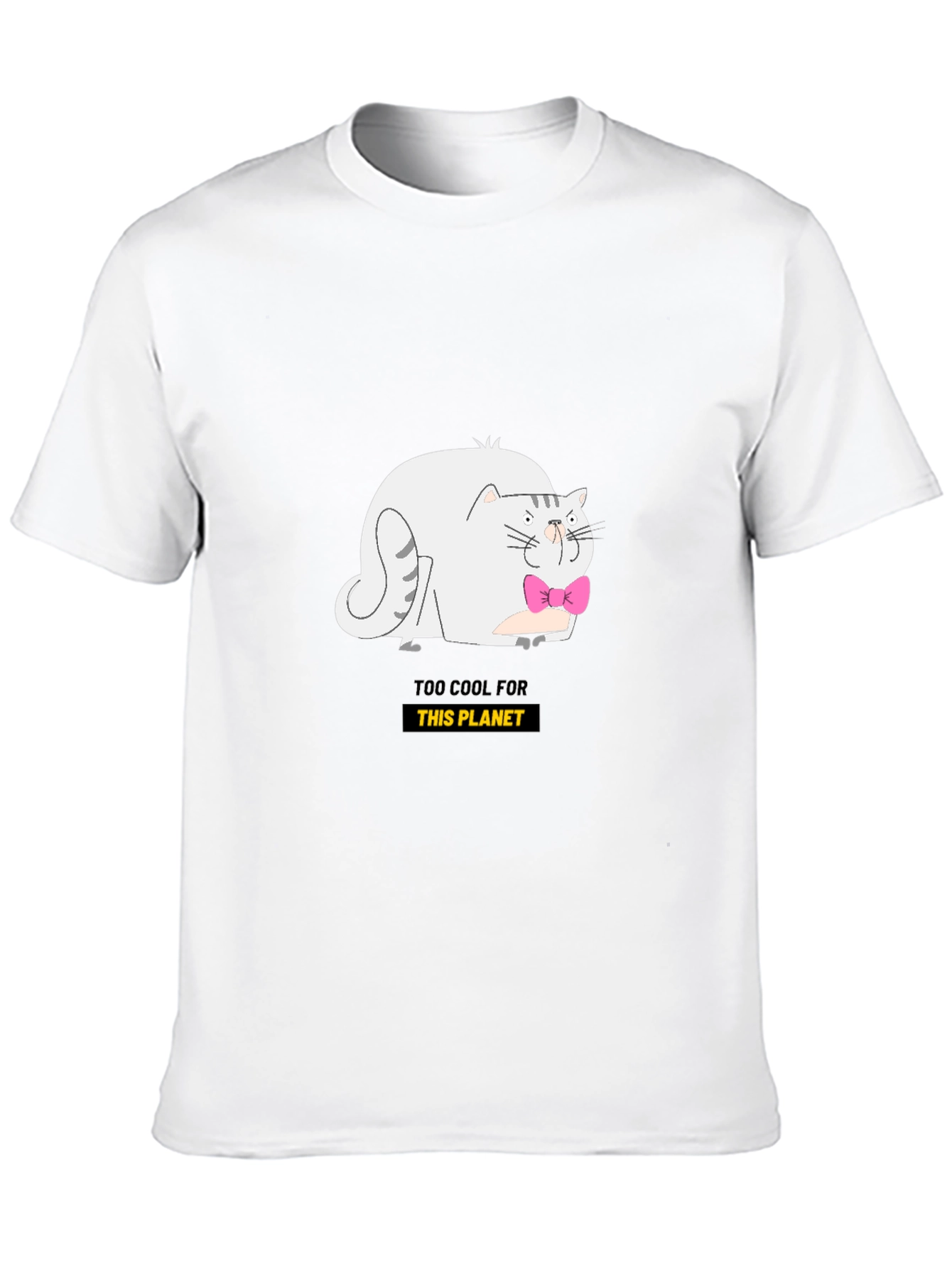 Cool Cat Graphic Tee - Black
