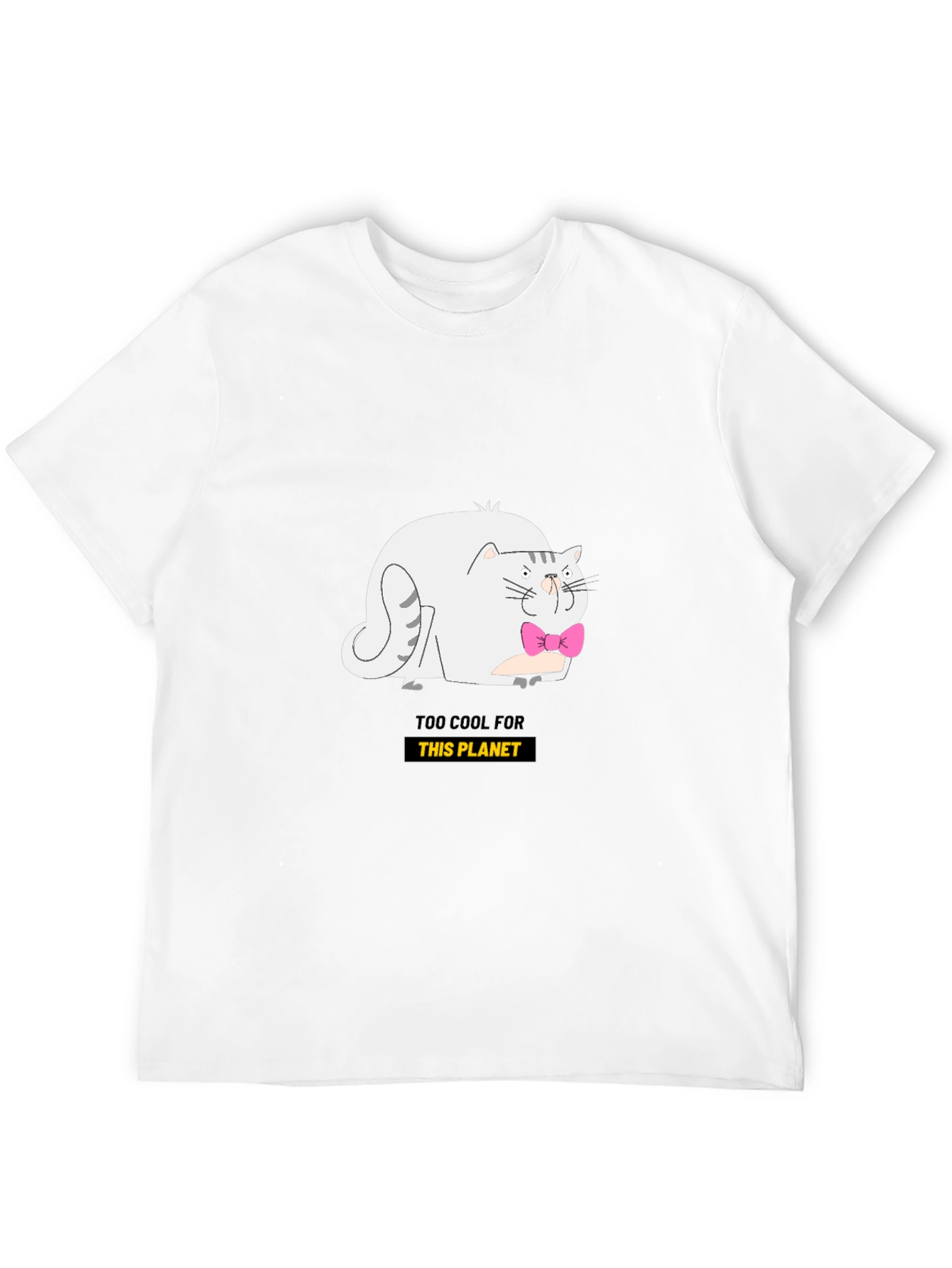 Cool Cat Graphic Tee - Black