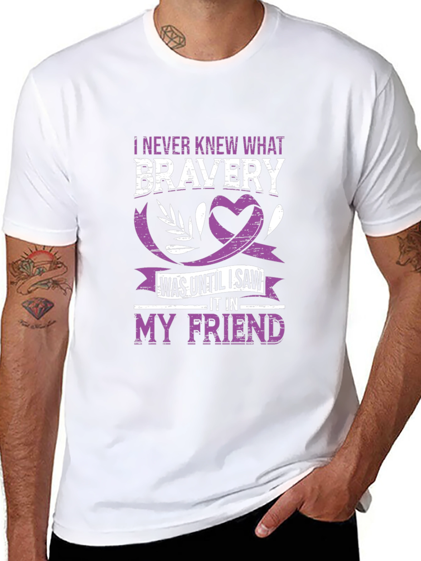 Bravery My Friend T-Shirt Black
