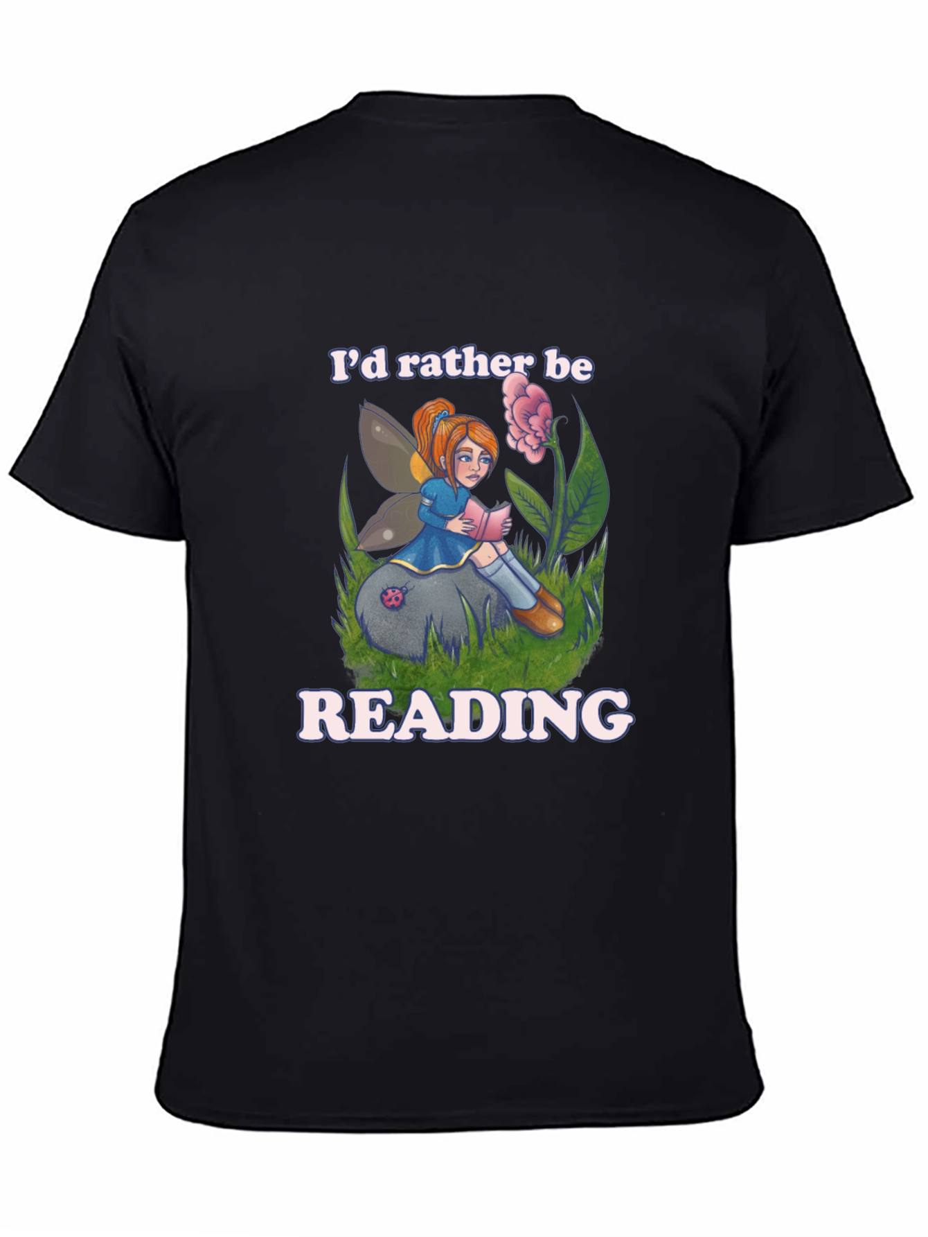 Reading Fairy Graphic T-Shirt