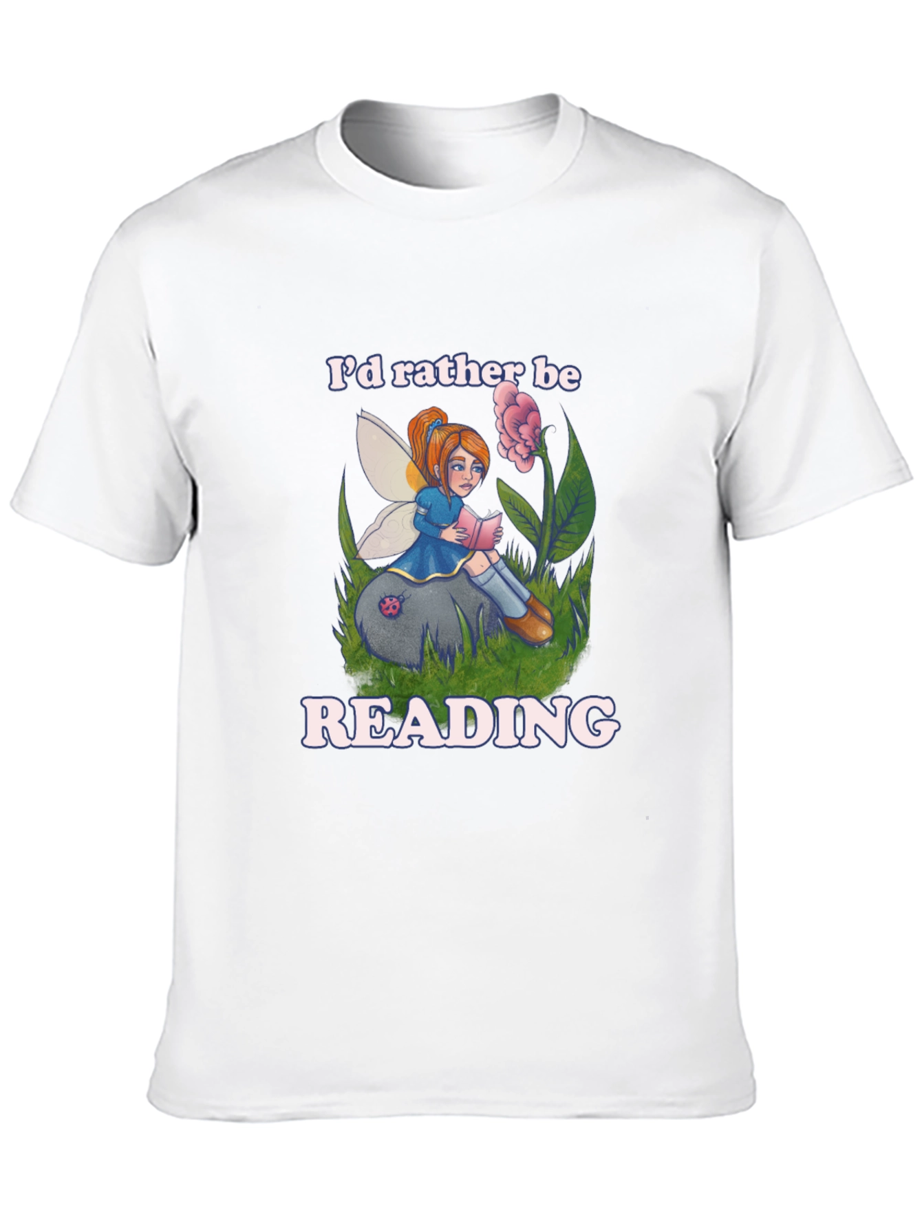 Reading Fairy Graphic T-Shirt