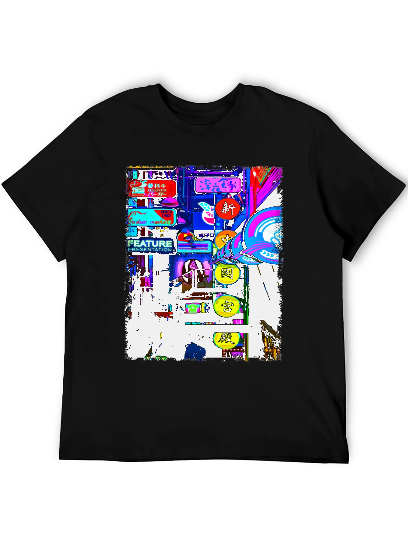 Neon Tokyo Graphic Tee - Streetwear Fashion