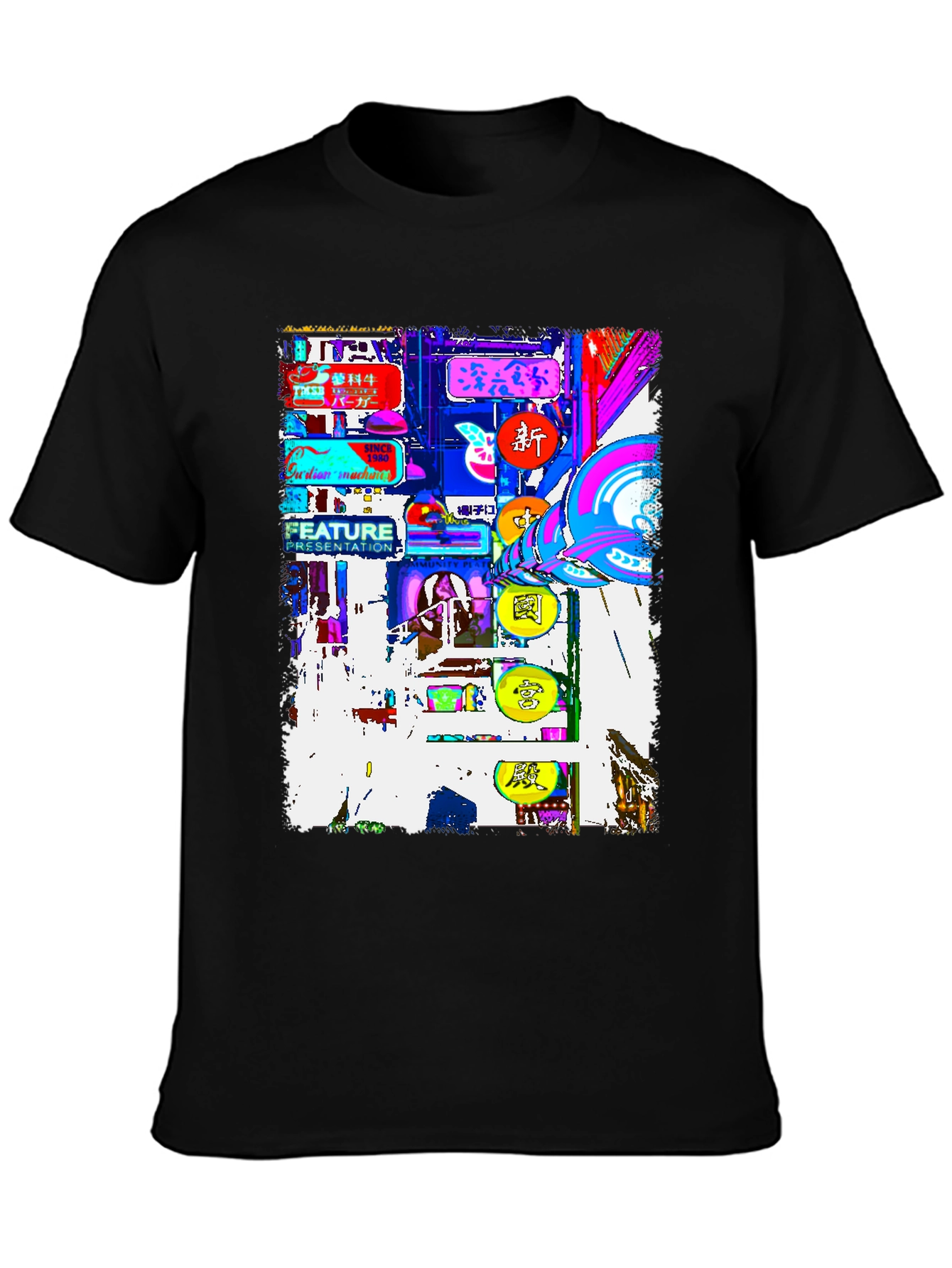 Neon Tokyo Graphic Tee - Streetwear Fashion