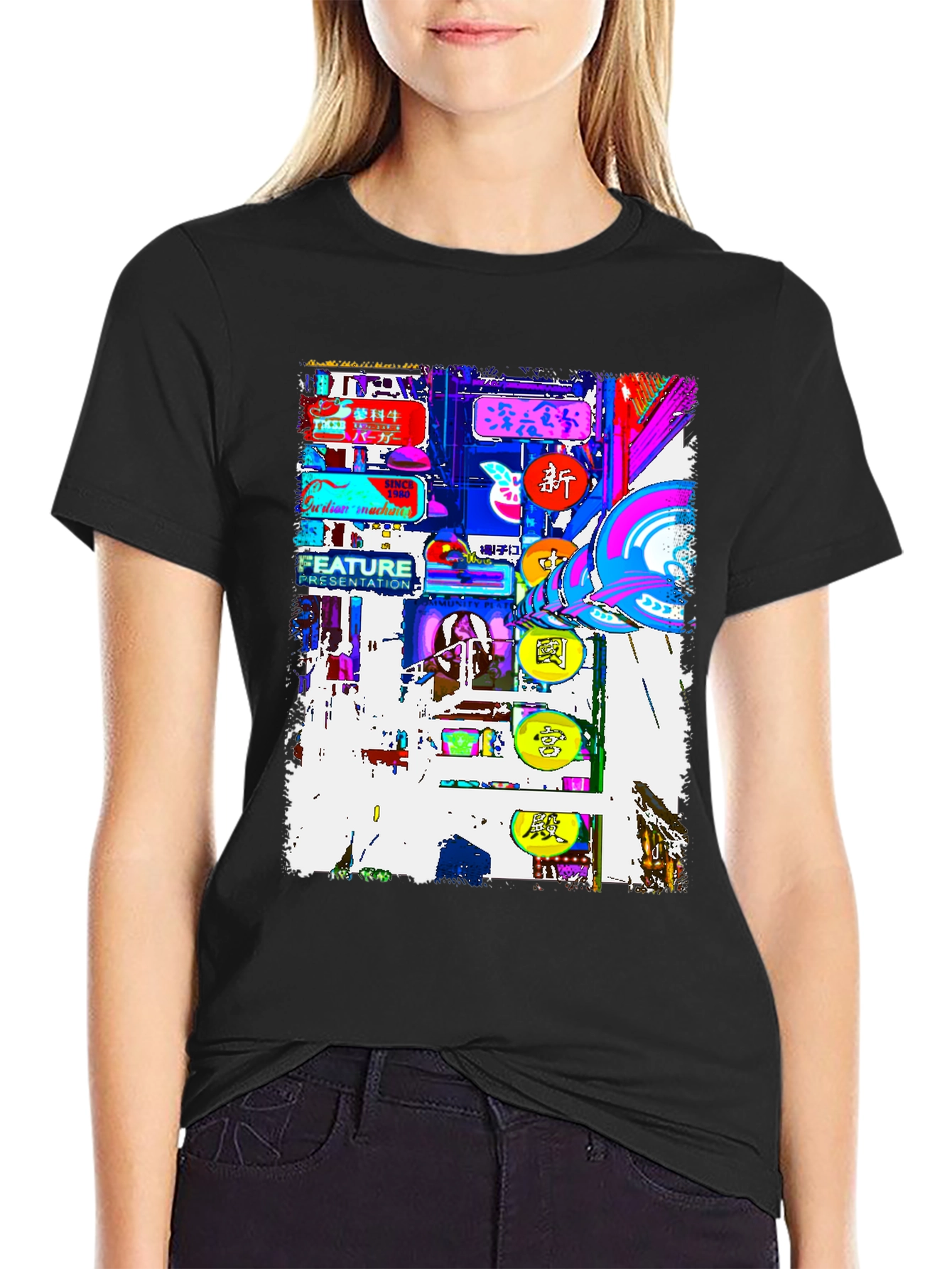 Neon Tokyo Graphic Tee - Streetwear Fashion
