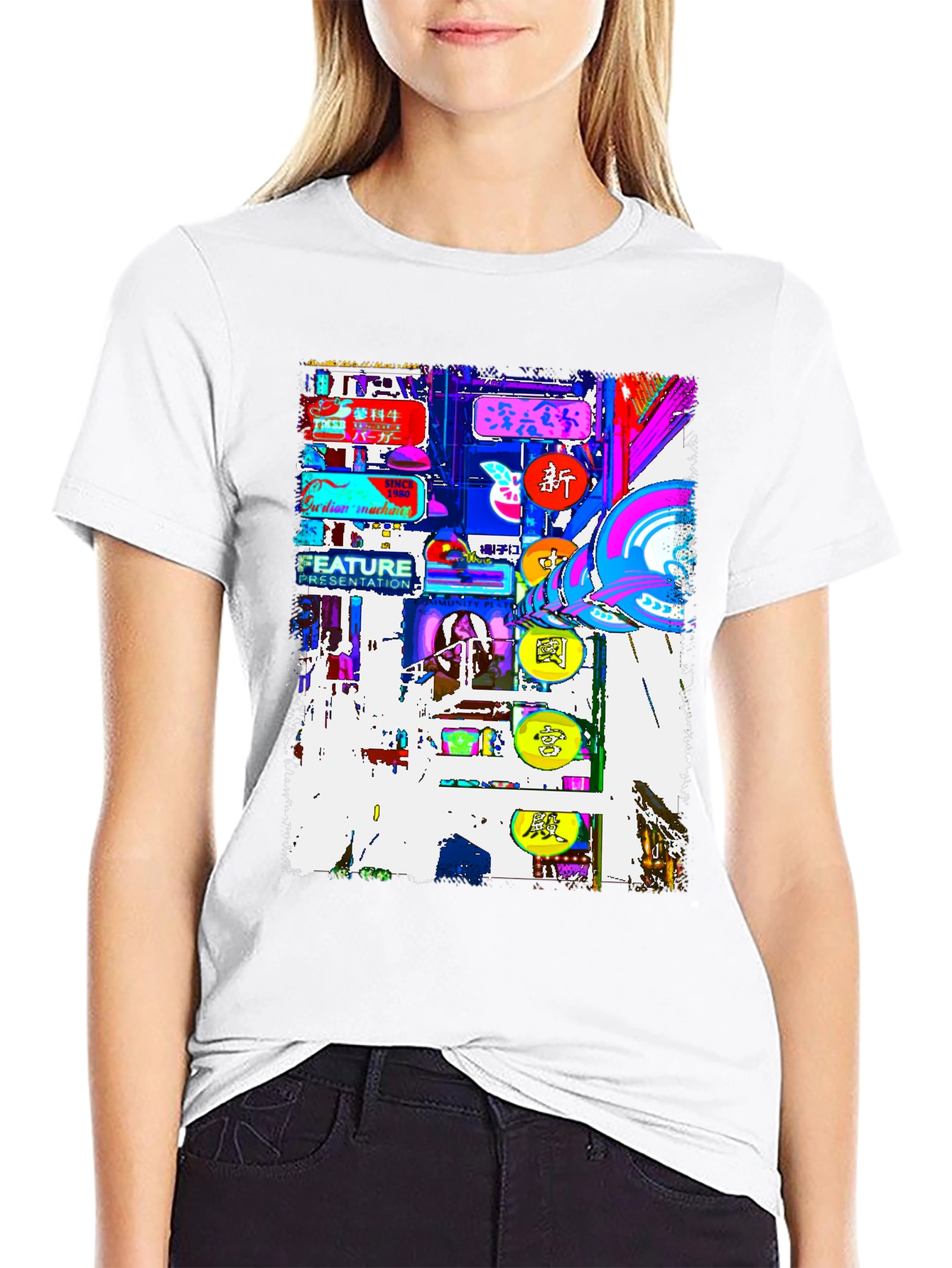 Neon Tokyo Graphic Tee - Streetwear Fashion