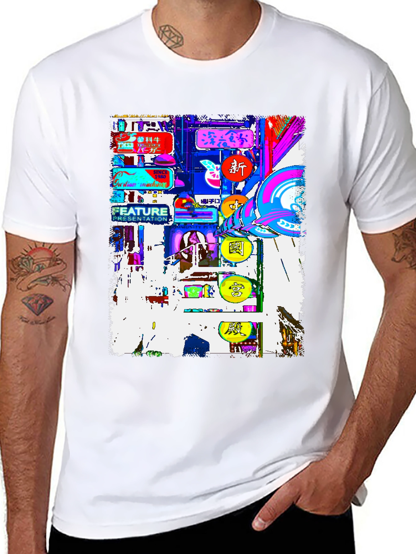 Neon Tokyo Graphic Tee - Streetwear Fashion