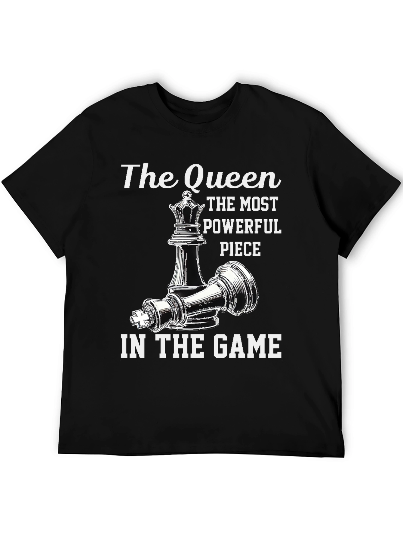 Queen Chess Piece Graphic T-Shirt