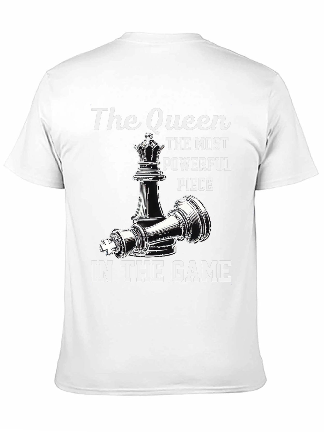 Queen Chess Piece Graphic T-Shirt