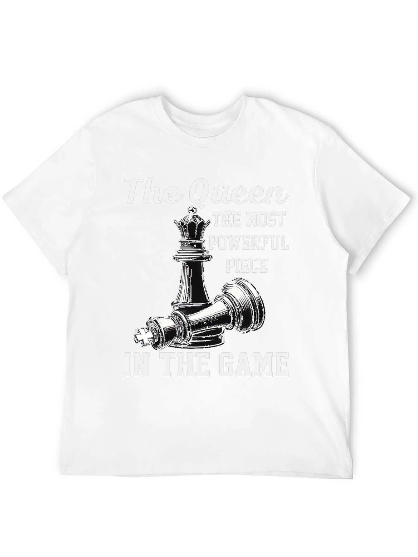 Queen Chess Piece Graphic T-Shirt