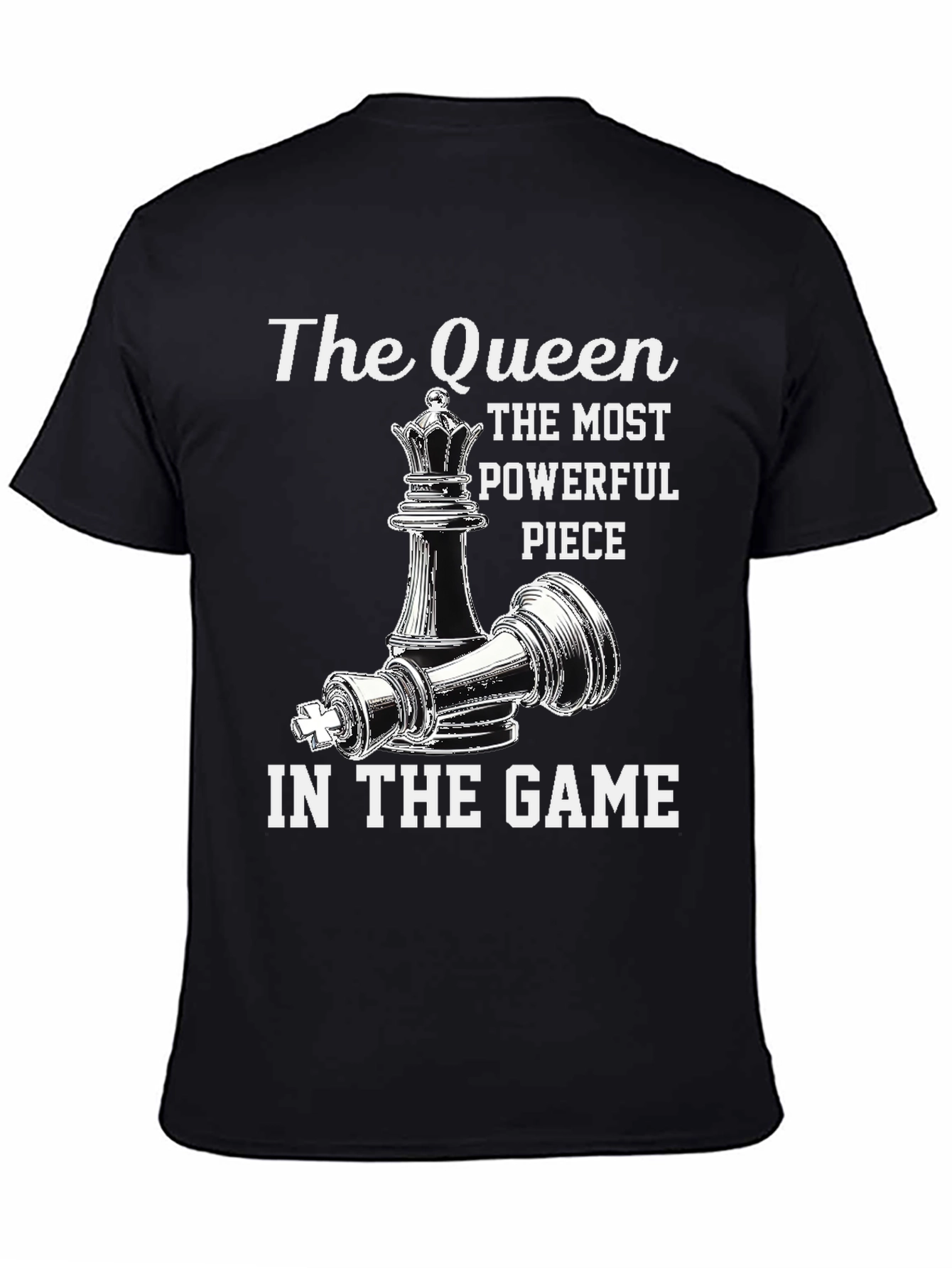 Queen Chess Piece Graphic T-Shirt
