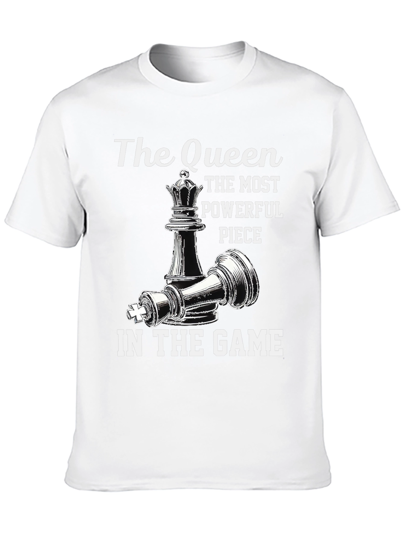 Queen Chess Piece Graphic T-Shirt