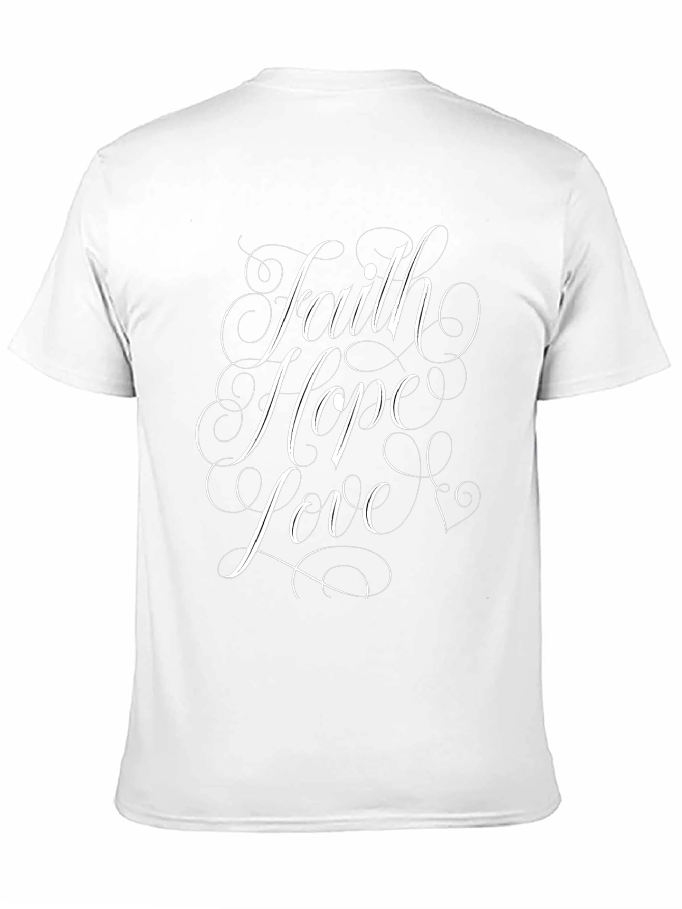 Faith Hope Love Graphic Tee - Black