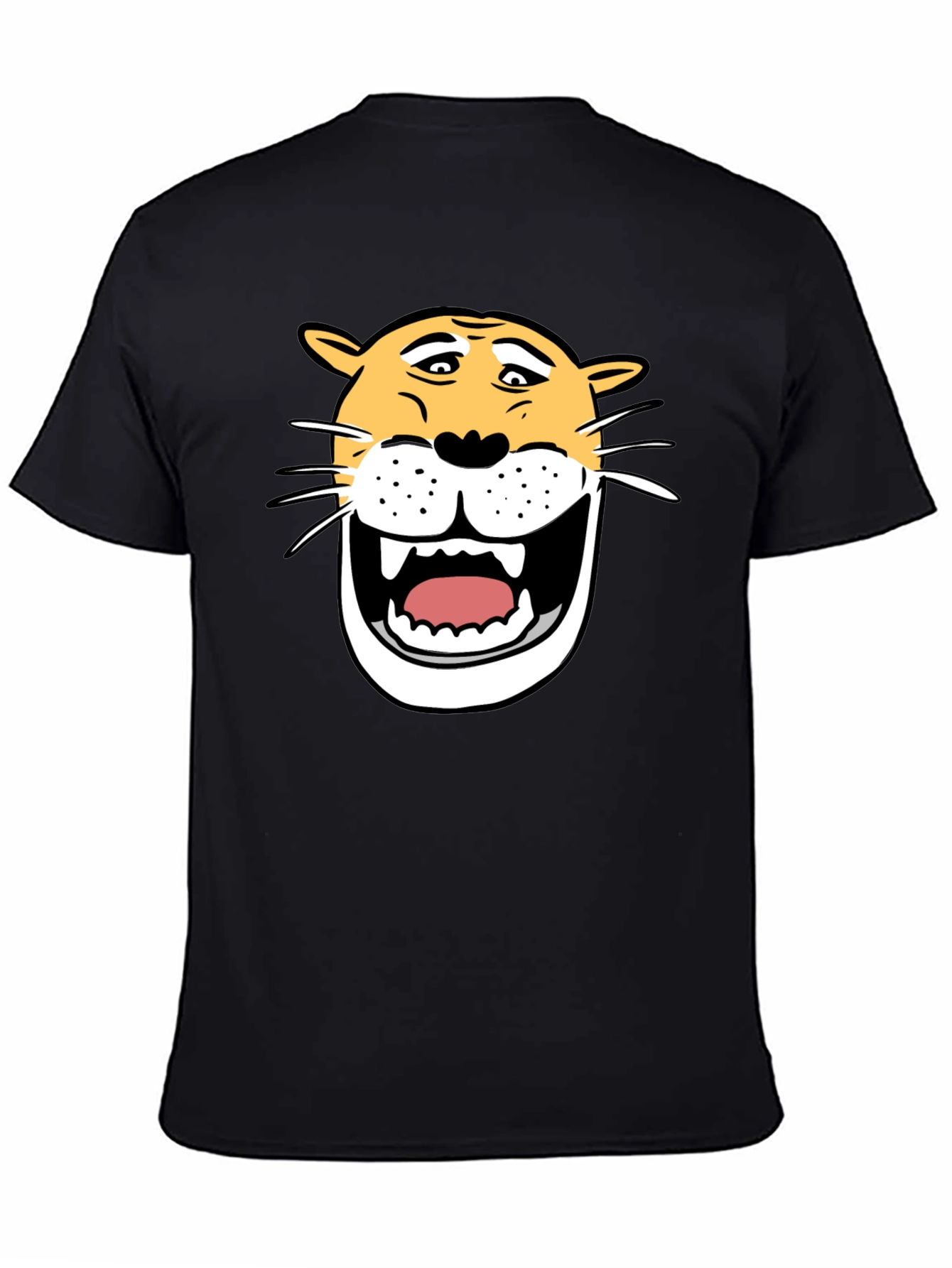 Funny Cartoon Lion Graphic T-Shirt