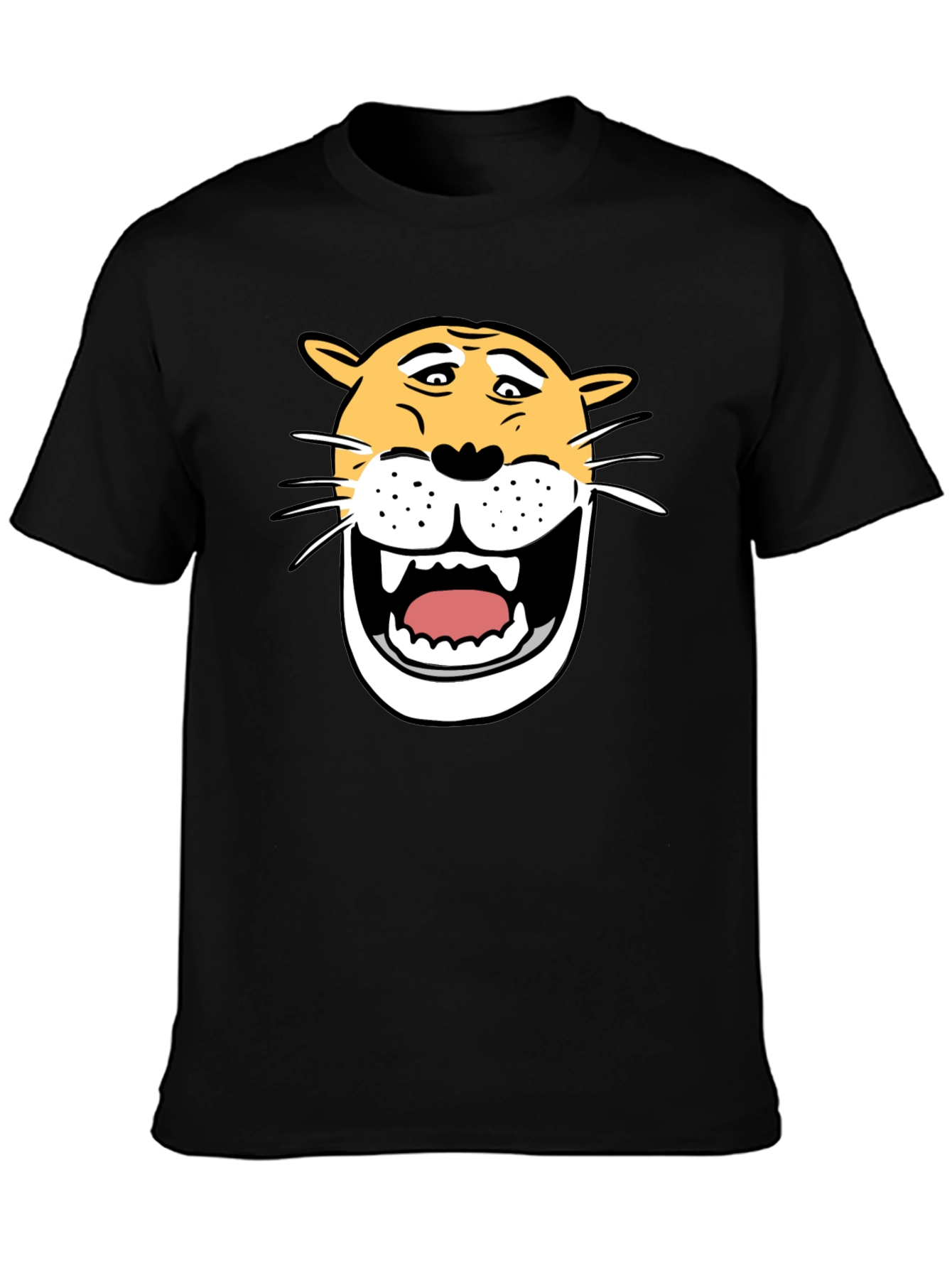 Funny Cartoon Lion Graphic T-Shirt