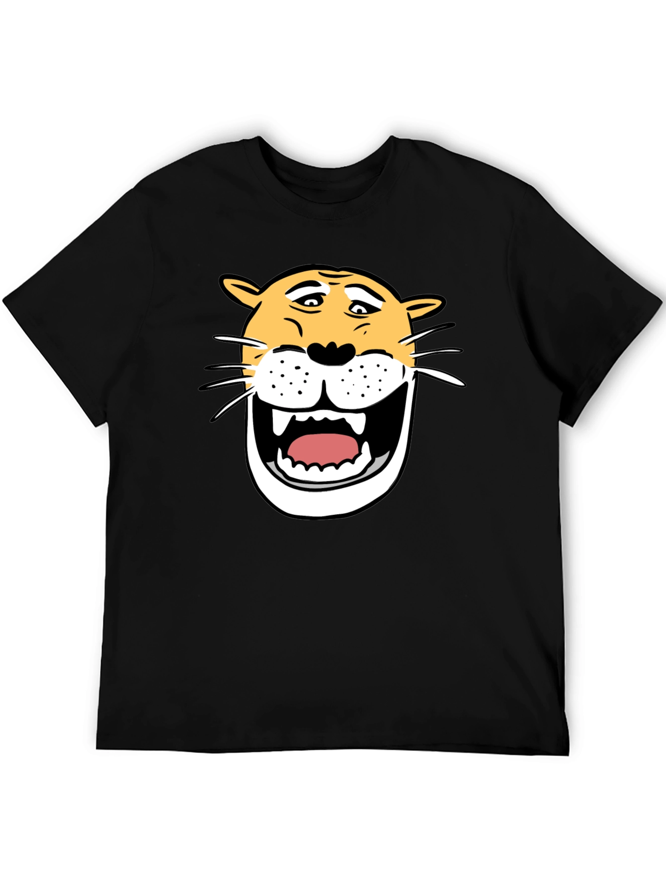 Funny Cartoon Lion Graphic T-Shirt