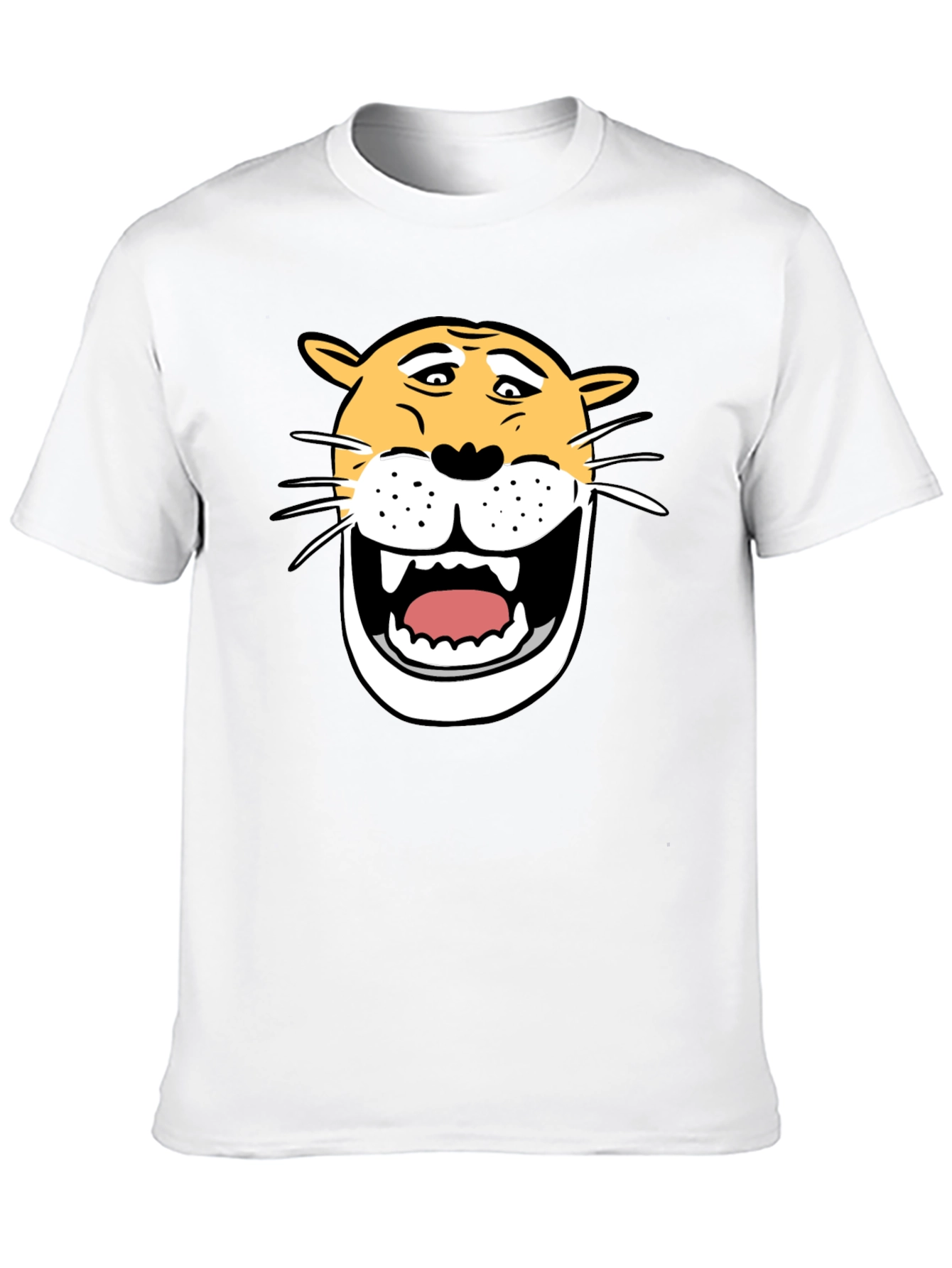 Funny Cartoon Lion Graphic T-Shirt