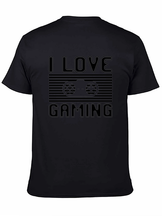 I Love Gaming Black Graphic Tee