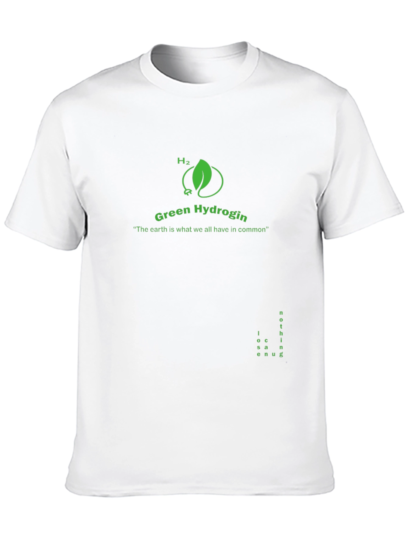 Green Hydrogen T-Shirt - Earth Awareness Tee