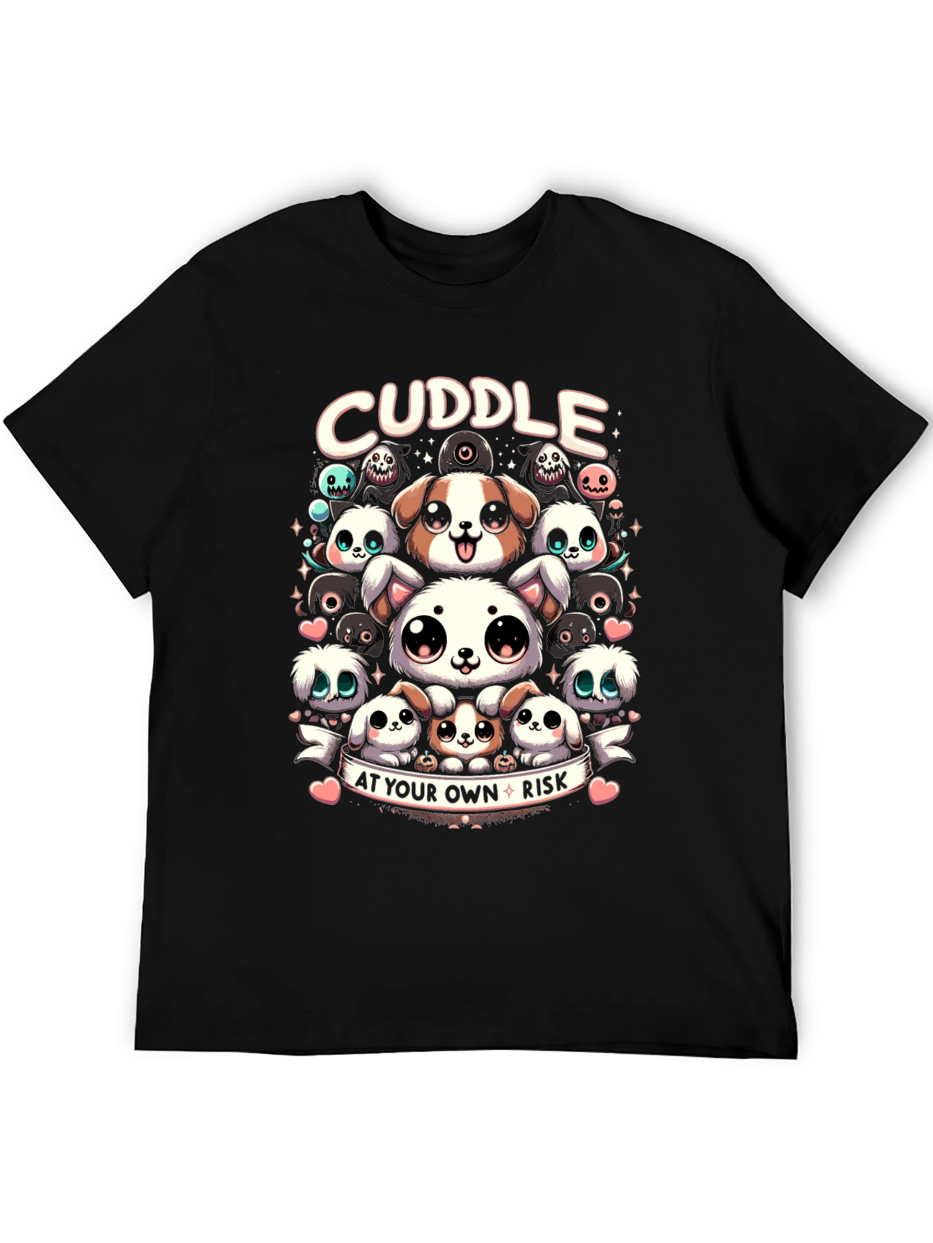 Cuddle At Your Own Risk Cute Cartoon Tee