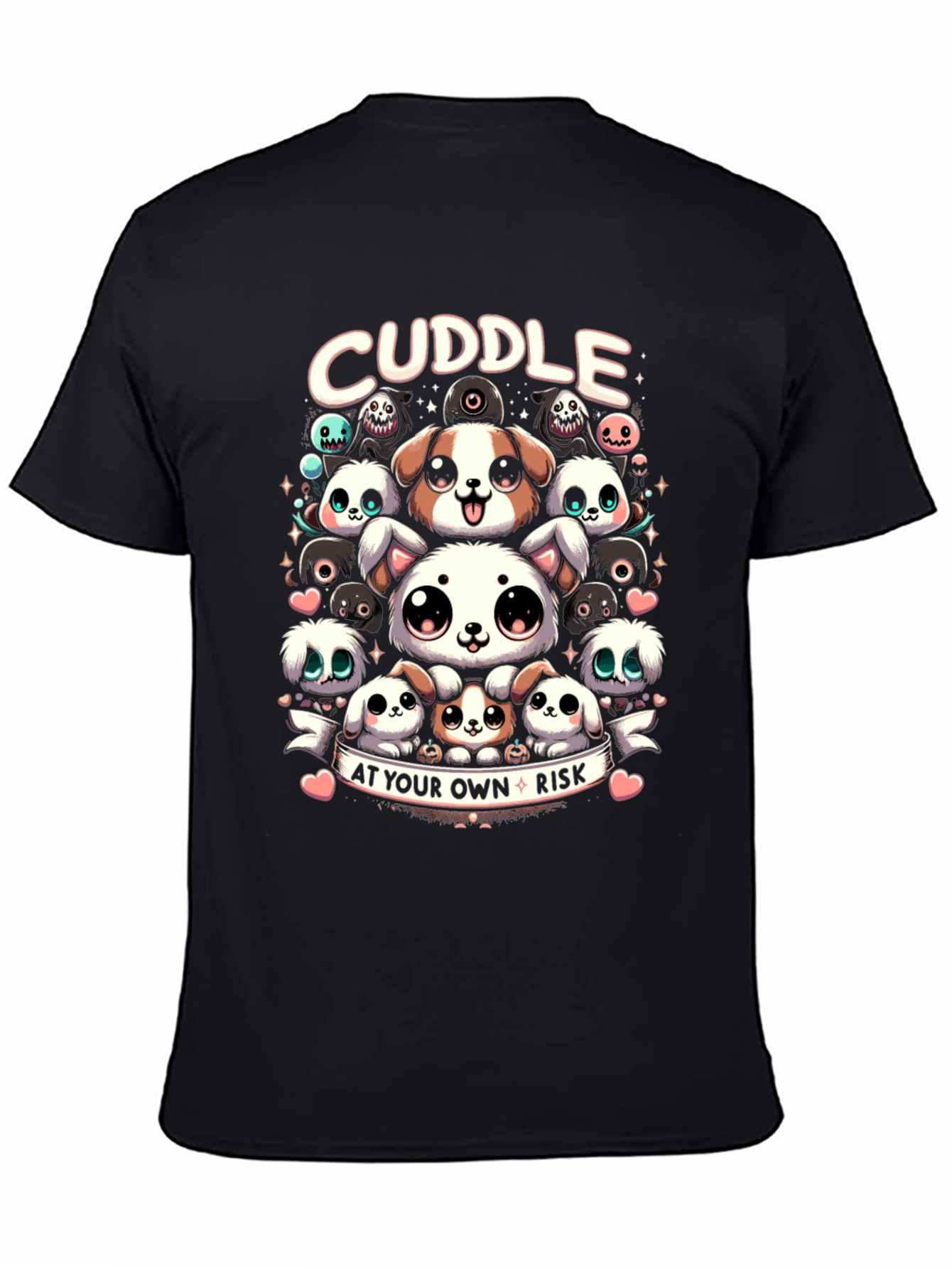 Cuddle At Your Own Risk Cute Cartoon Tee