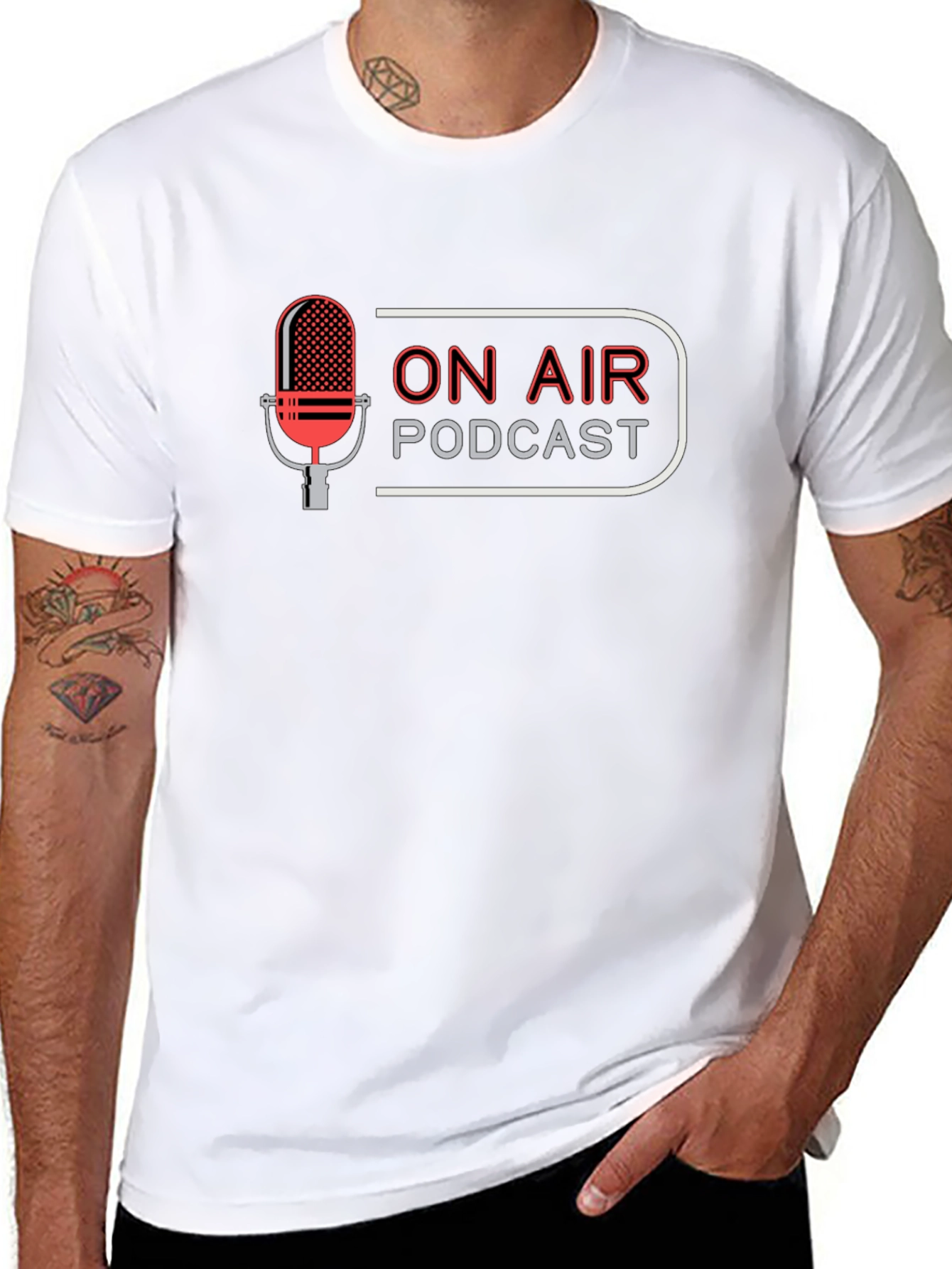 On Air Podcast Black T-Shirt