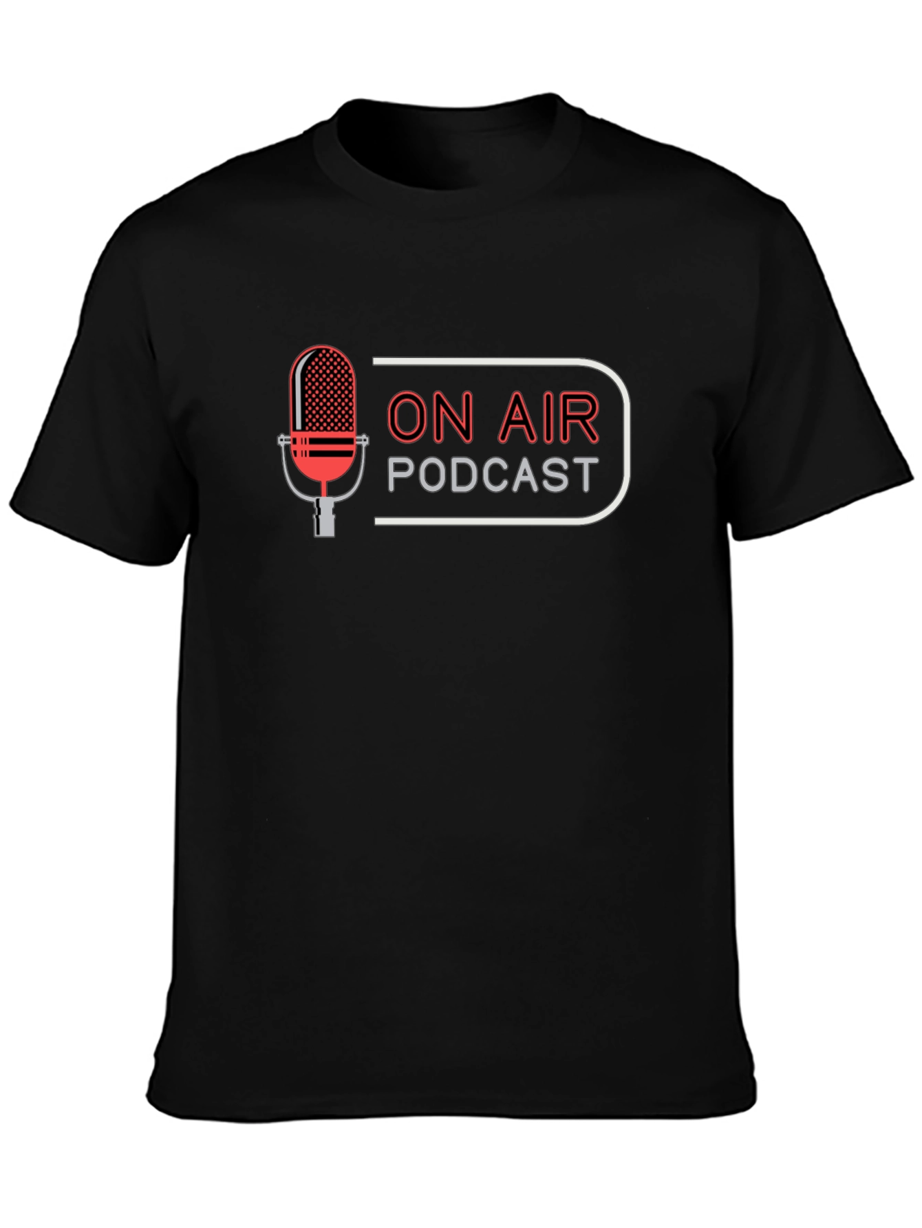 On Air Podcast Black T-Shirt