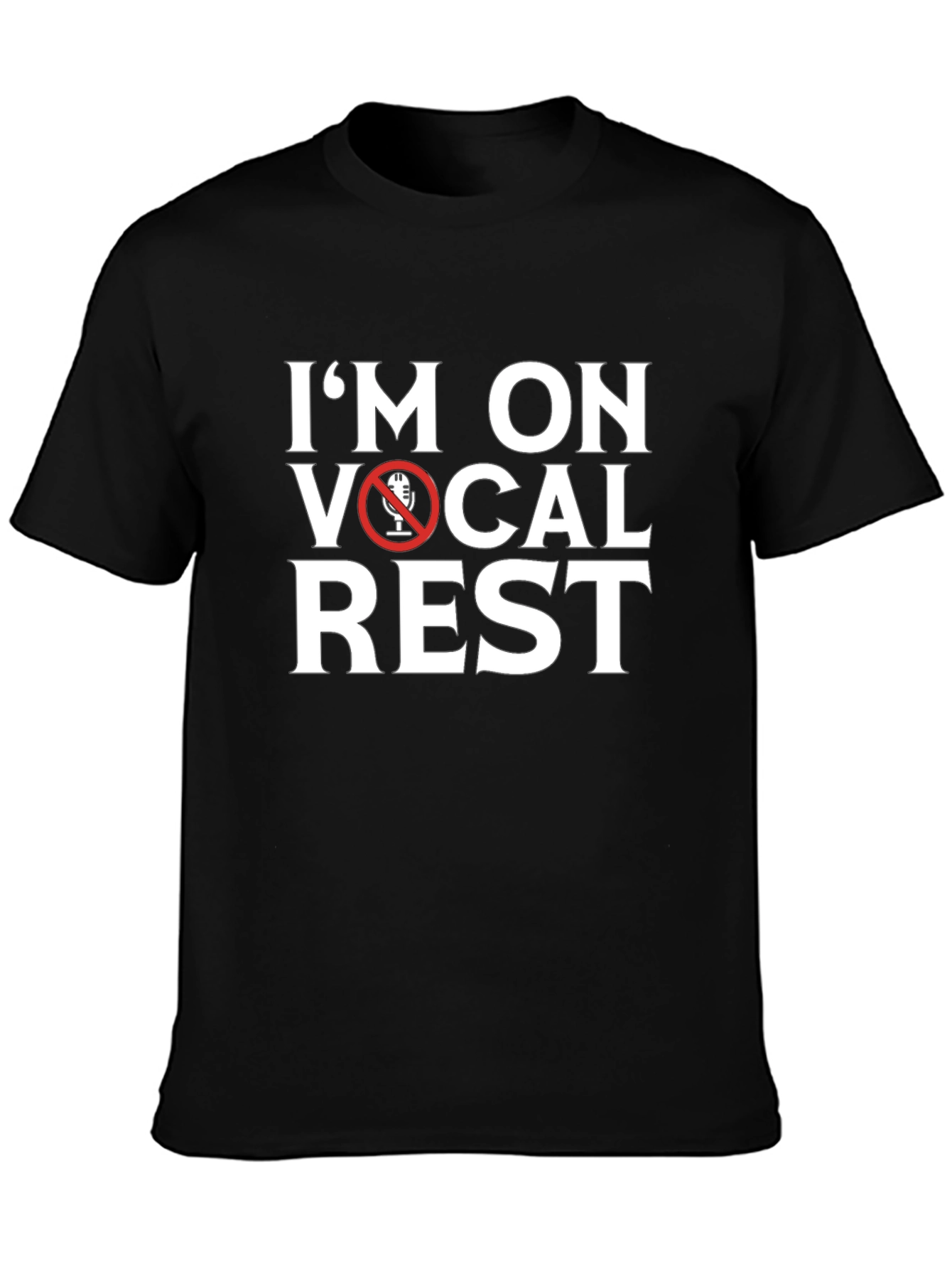 Vocal Rest Graphic T-Shirt - Black