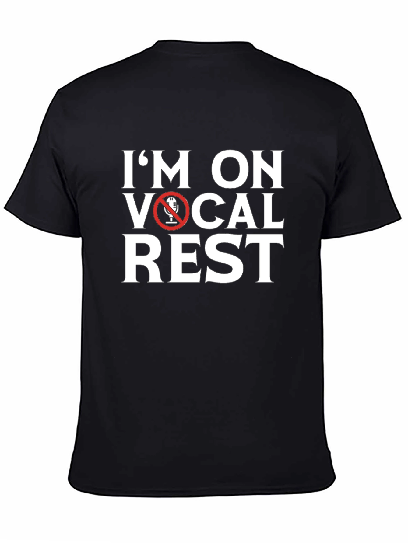 Vocal Rest Graphic T-Shirt - Black