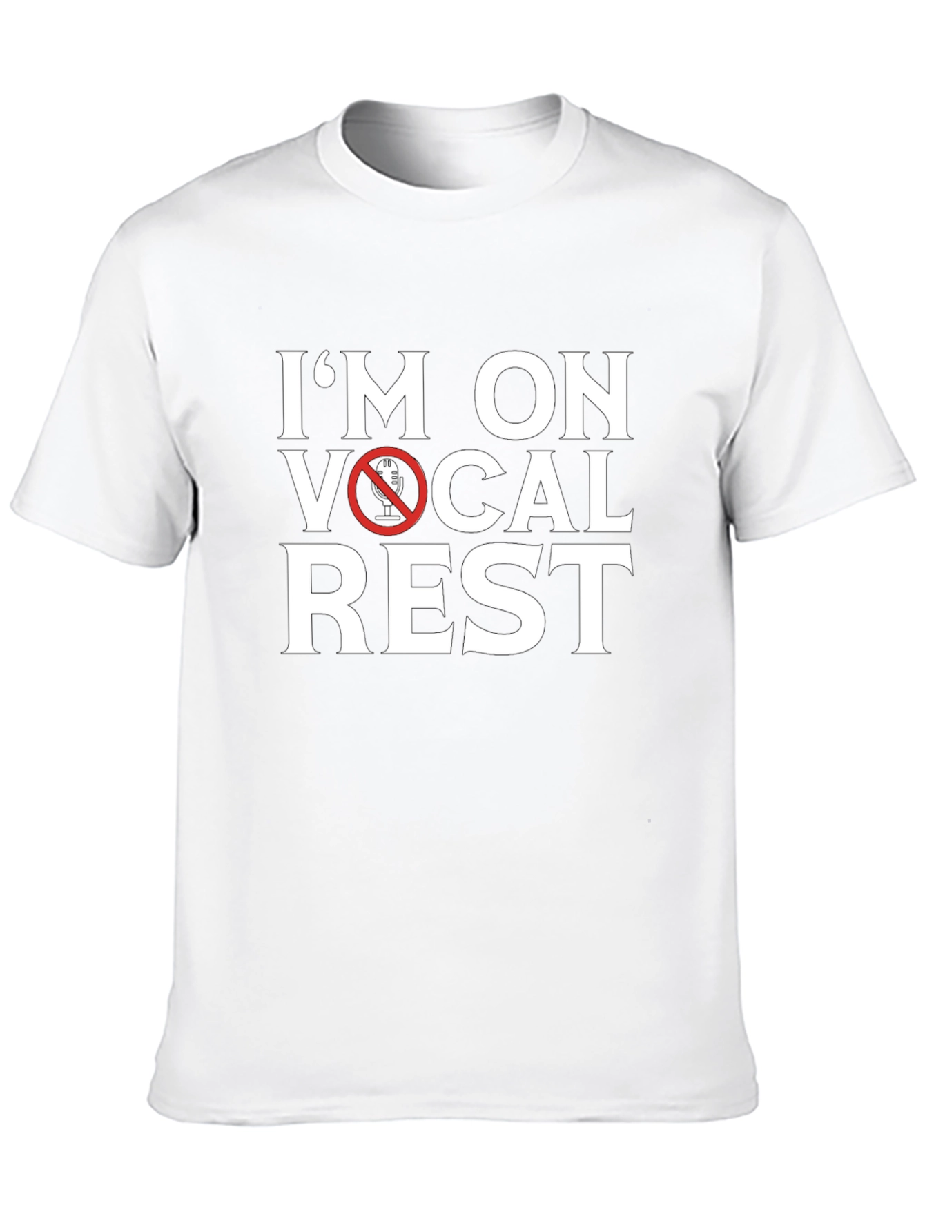 Vocal Rest Graphic T-Shirt - Black