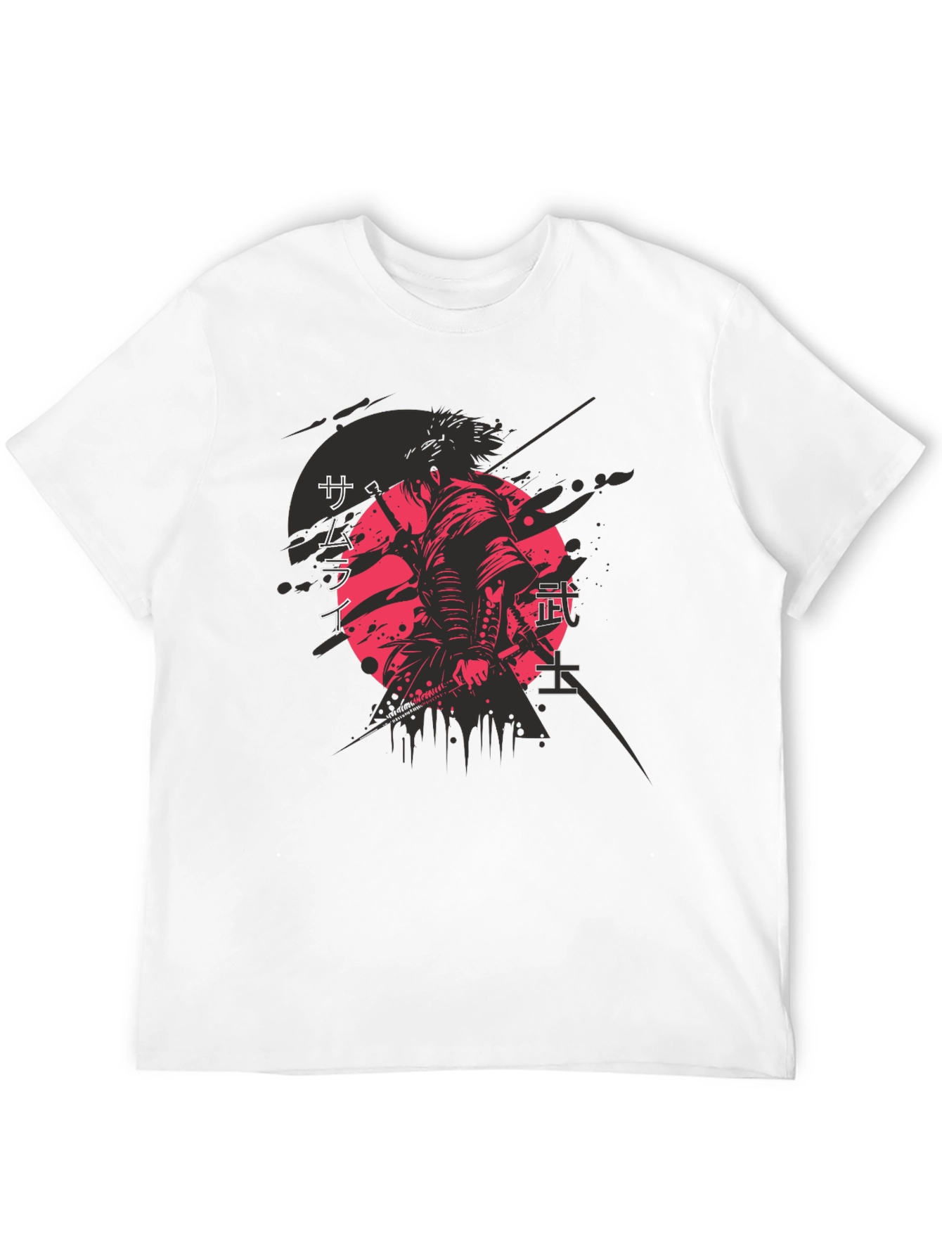 Samurai Graphic Print T-Shirt - Martial Arts Apparel