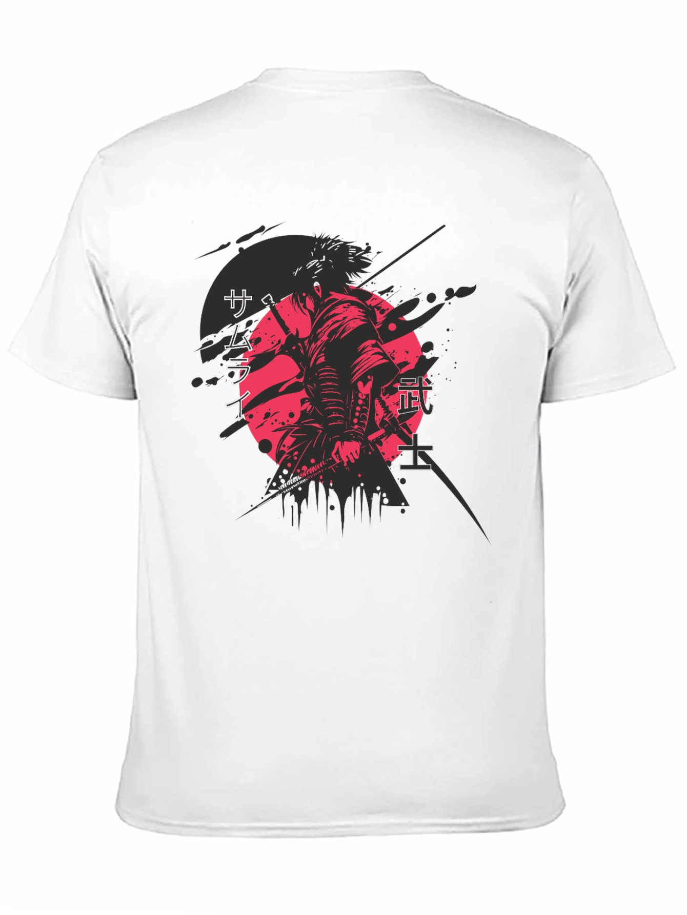 Samurai Graphic Print T-Shirt - Martial Arts Apparel
