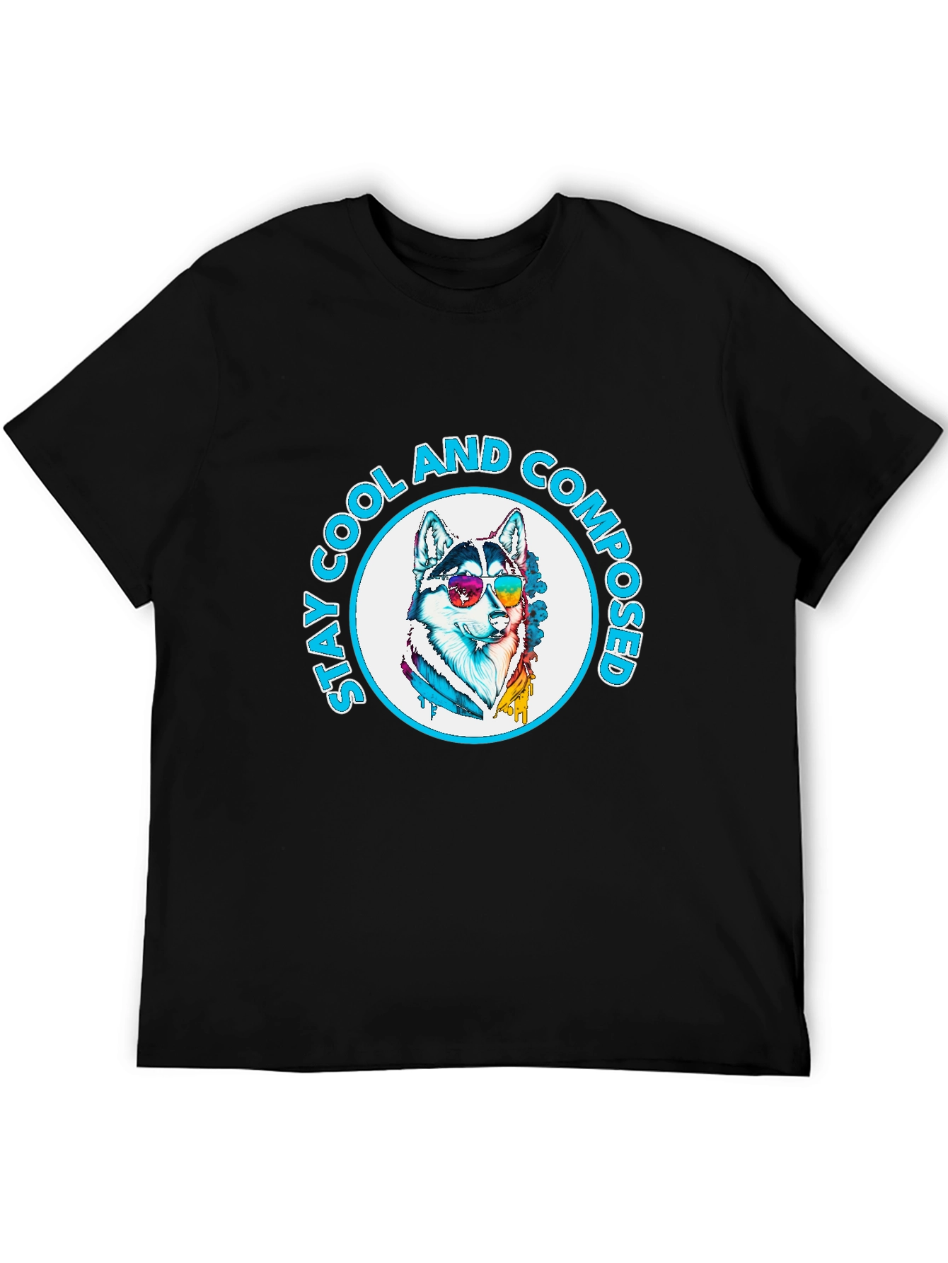 Cool Composed Husky Graphic T-Shirt