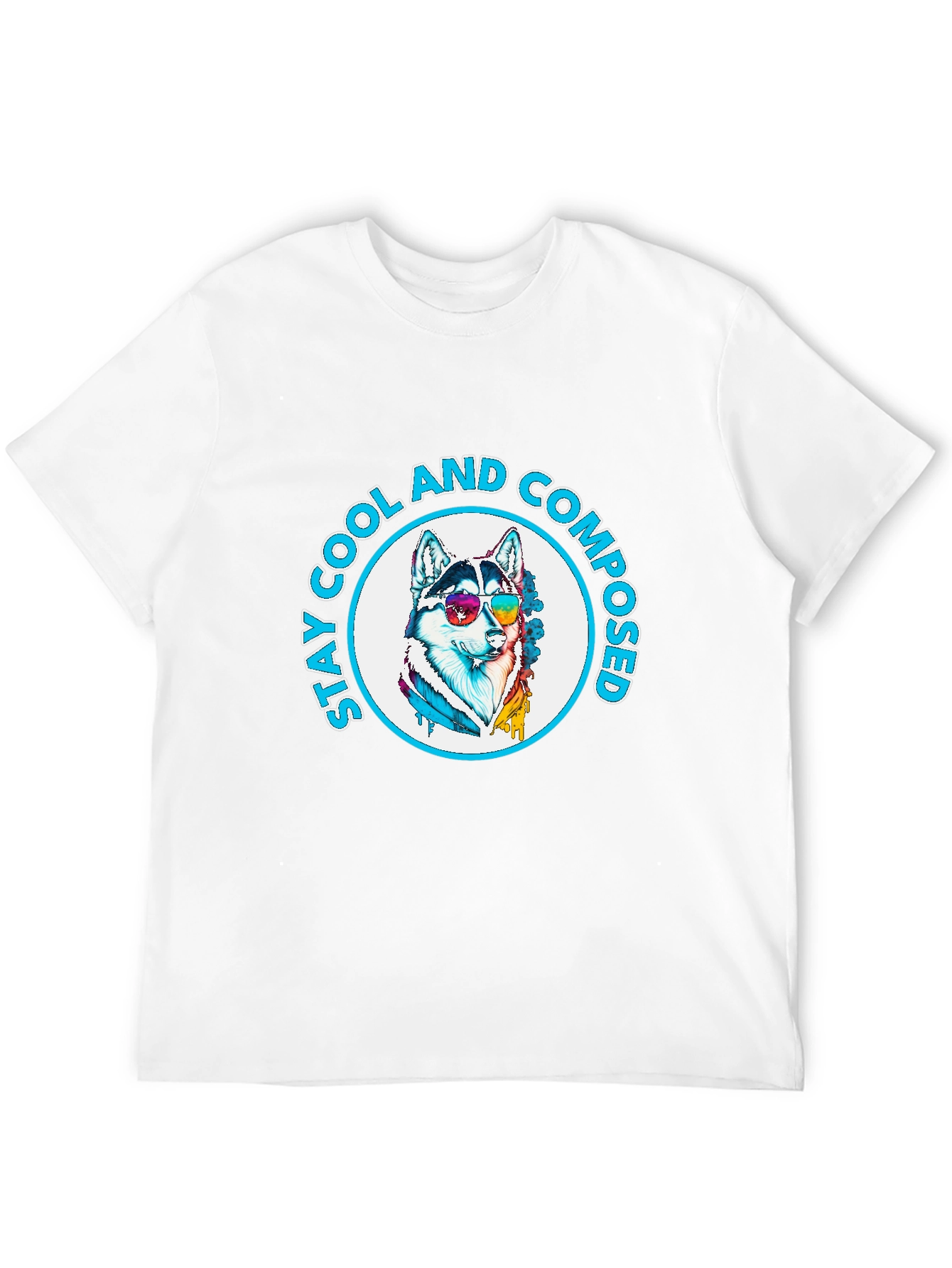 Cool Composed Husky Graphic T-Shirt