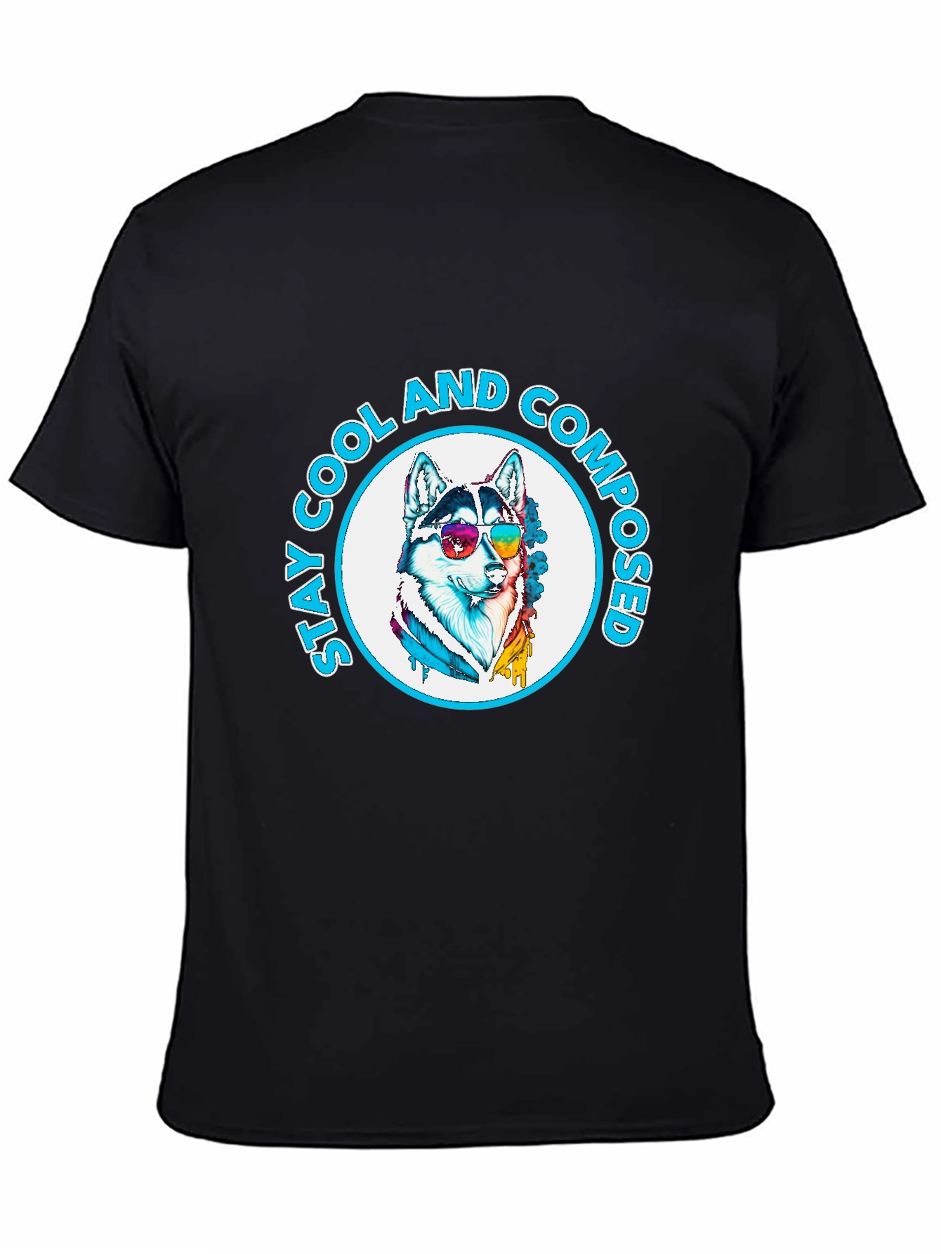 Cool Composed Husky Graphic T-Shirt