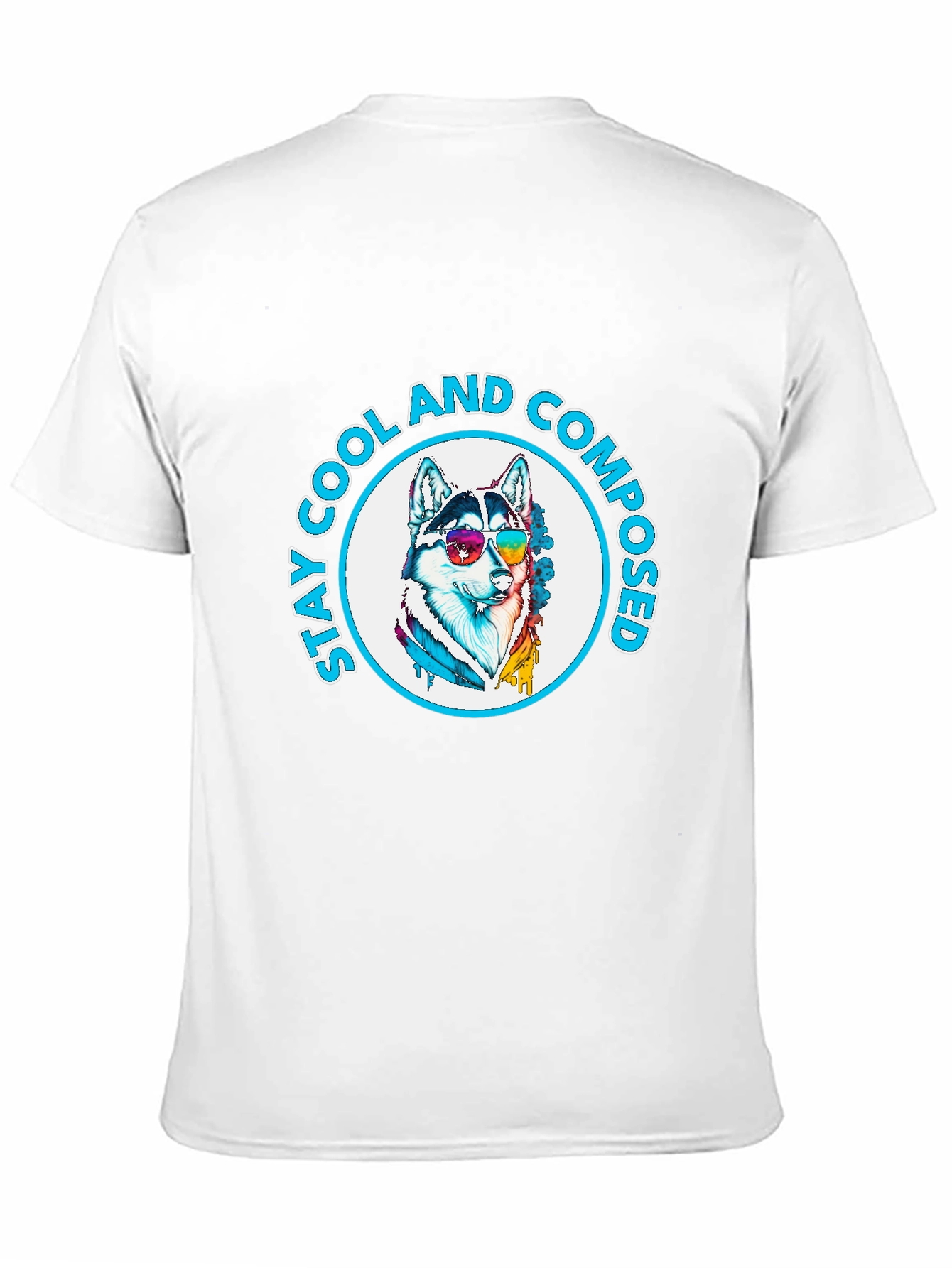 Cool Composed Husky Graphic T-Shirt