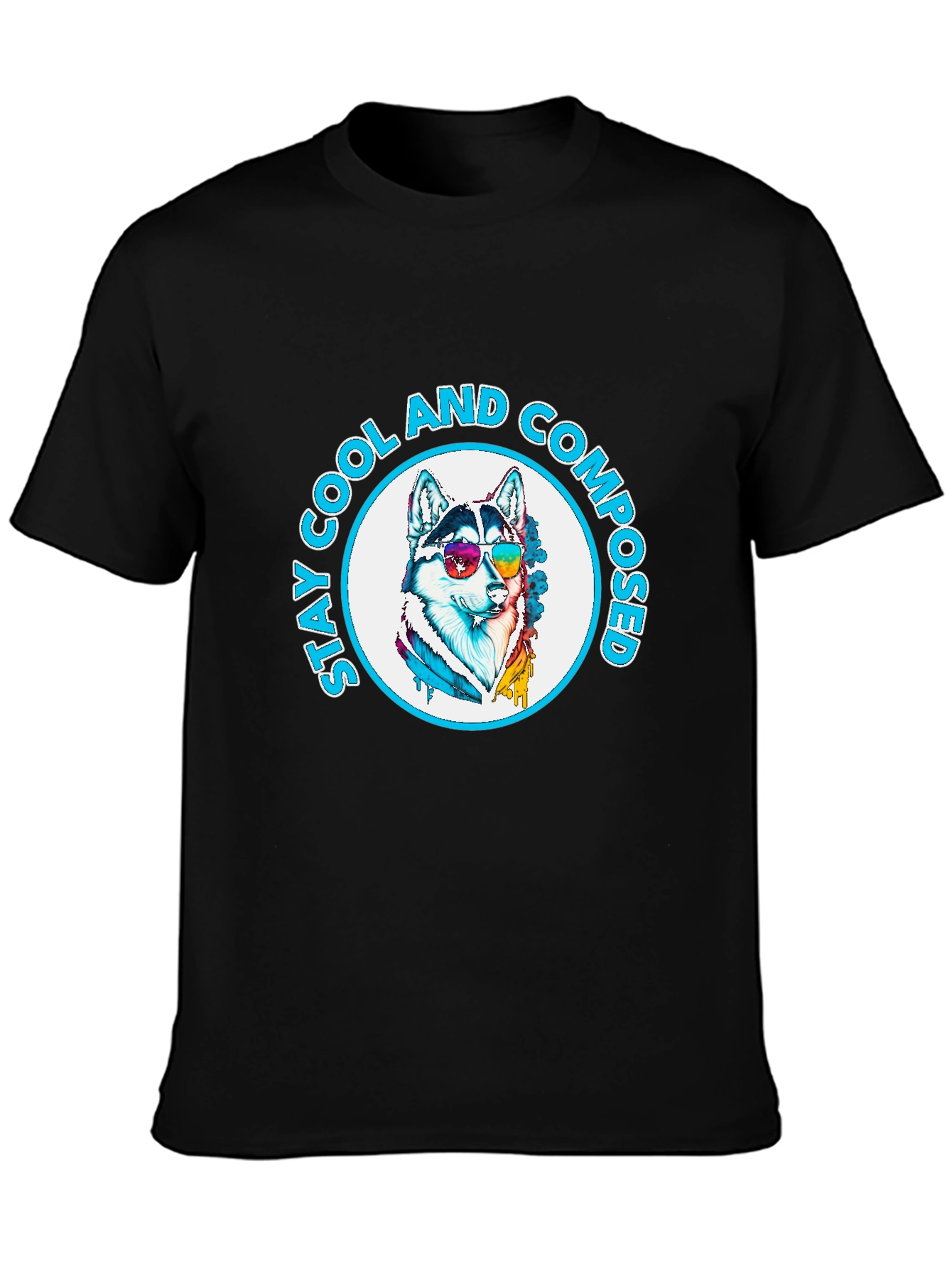 Cool Composed Husky Graphic T-Shirt