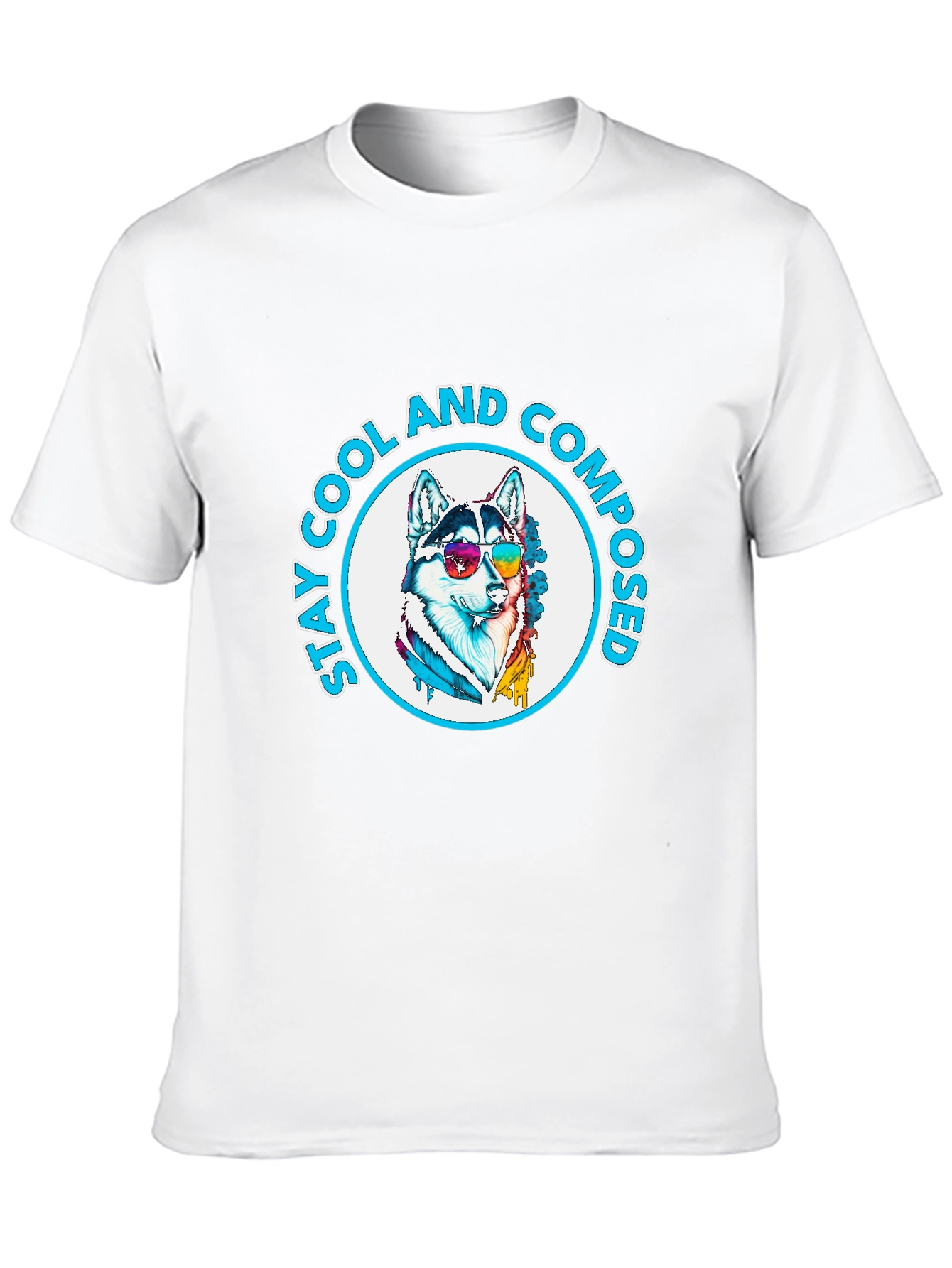 Cool Composed Husky Graphic T-Shirt