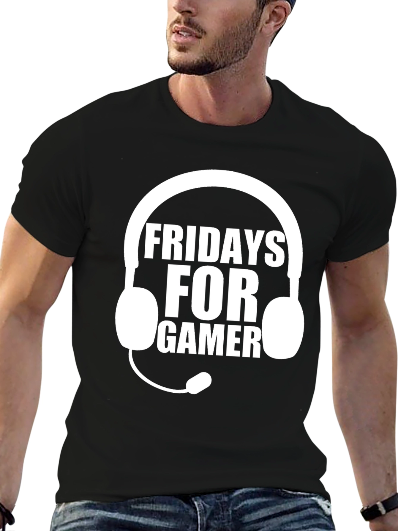 Fridays For Gamer Black T-Shirt