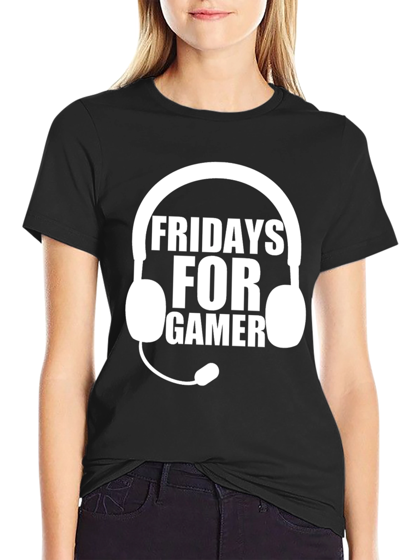 Fridays For Gamer Black T-Shirt
